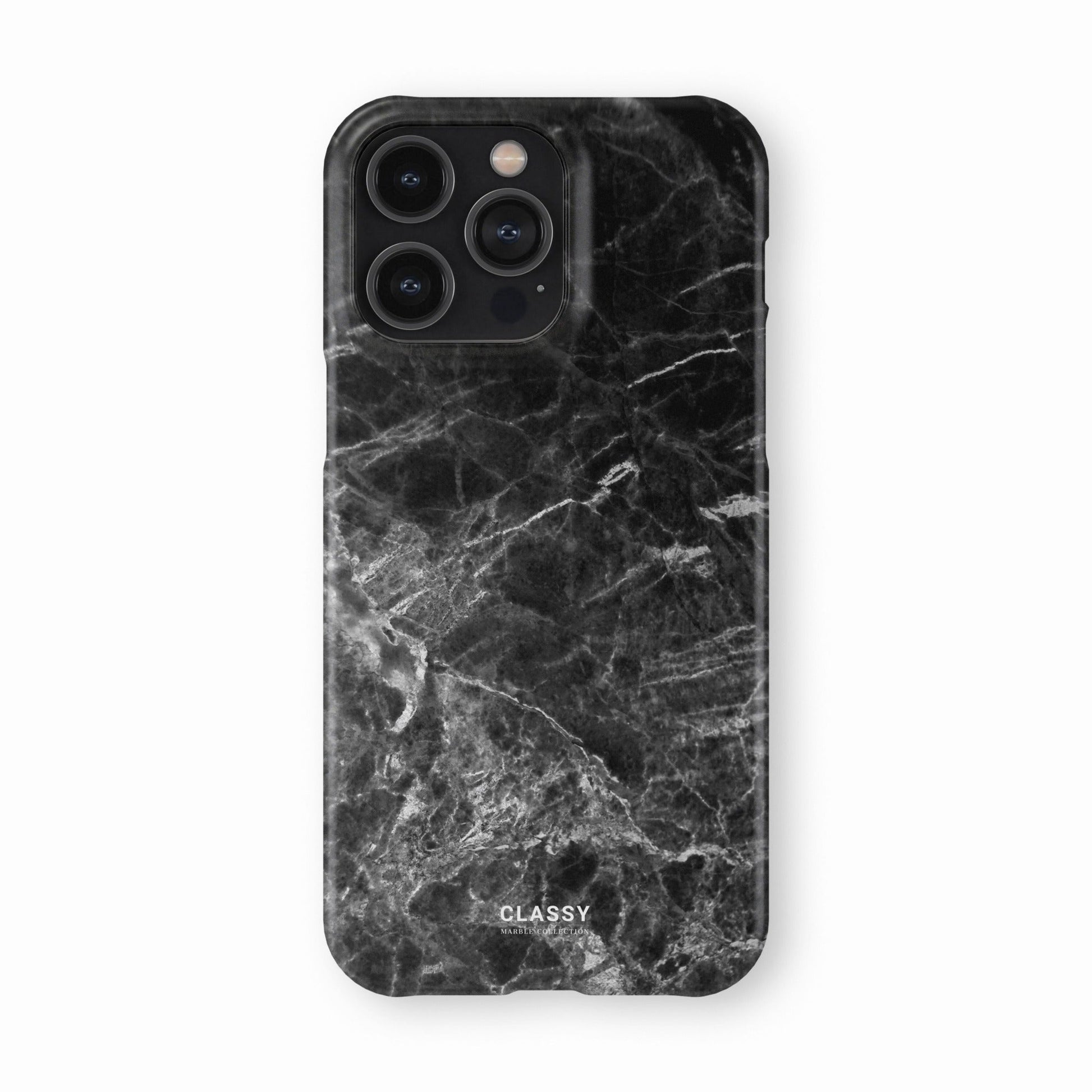 Black Marble Snap Case - Classy Cases - Phone Case - iPhone 17 - Glossy - 