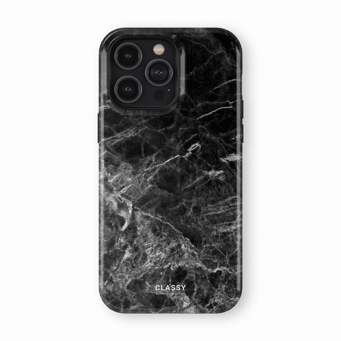 Black Marble Tough Case - Classy Cases - Phone Case - iPhone 17 - Glossy - 