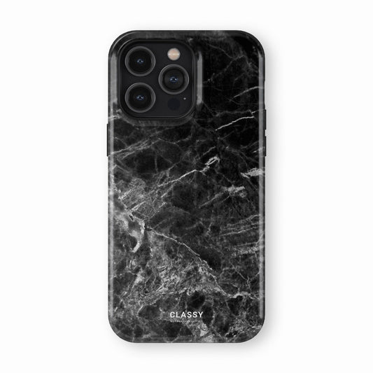 Black Marble Tough Case - Classy Cases - Phone Case - iPhone 17 - Glossy - 
