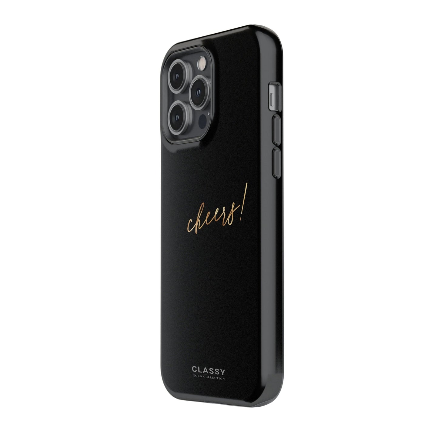 Black Tough Case with Gold Title - Classy Cases - Phone Case - iPhone 17 - Glossy - 