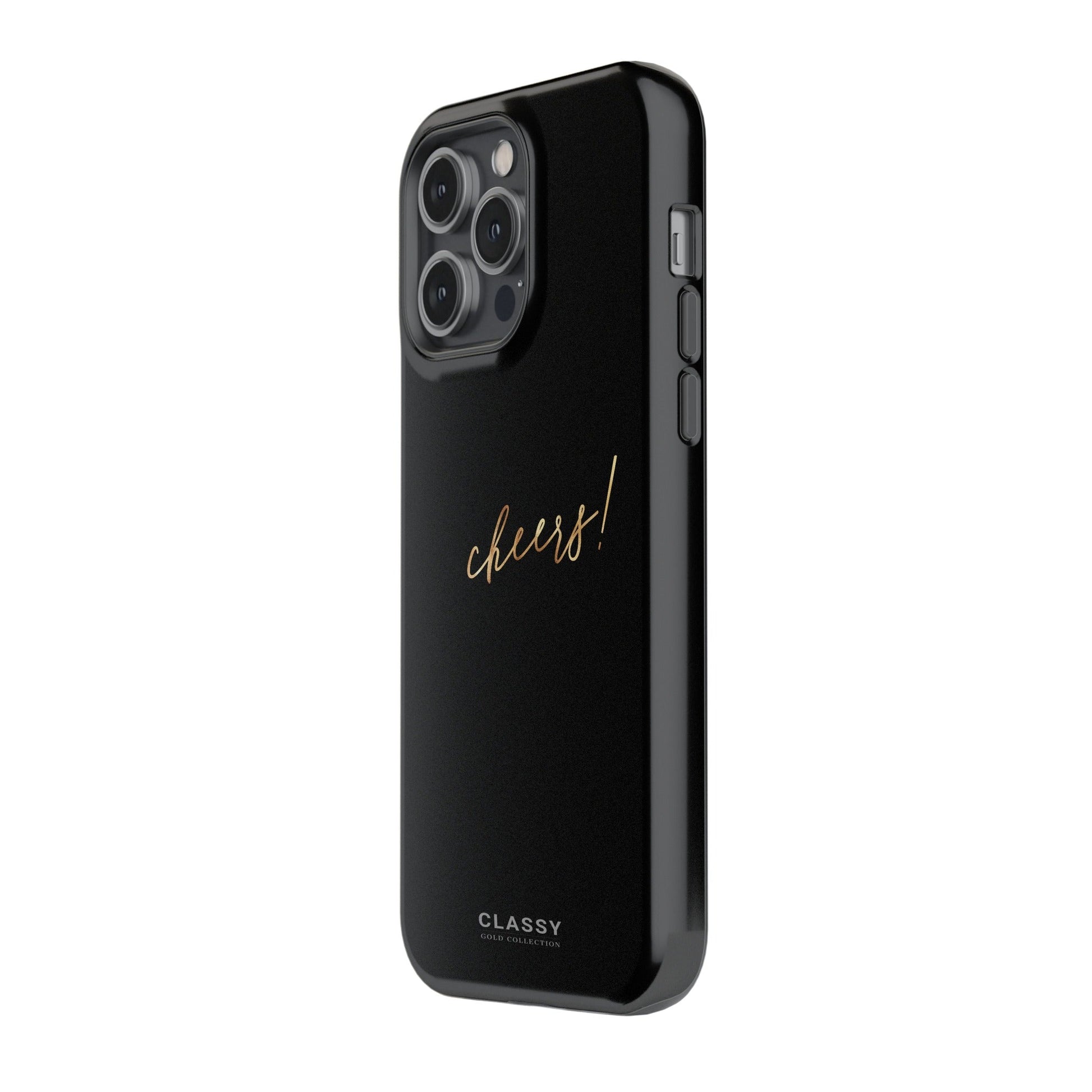 Black Tough Case with Gold Title - Classy Cases - Phone Case - iPhone 17 - Glossy - 