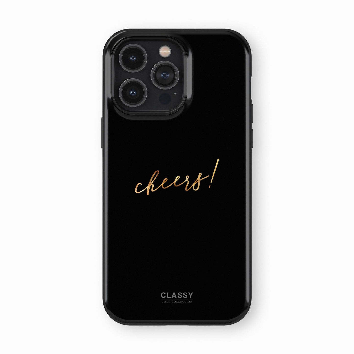 Black Tough Case with Gold Title - Classy Cases - Phone Case - iPhone 17 - Glossy - 