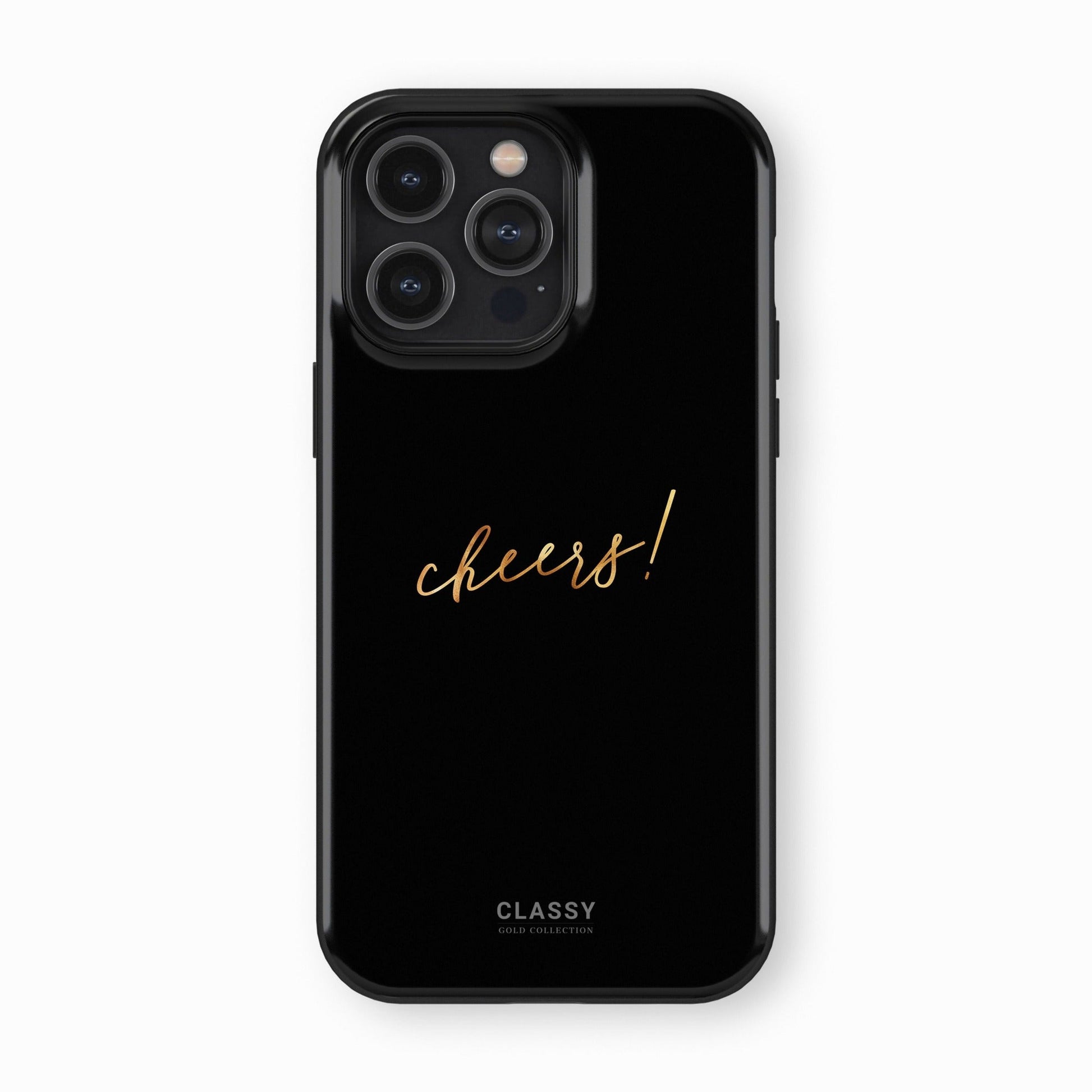 Black Tough Case with Gold Title - Classy Cases - Phone Case - iPhone 17 - Glossy - 