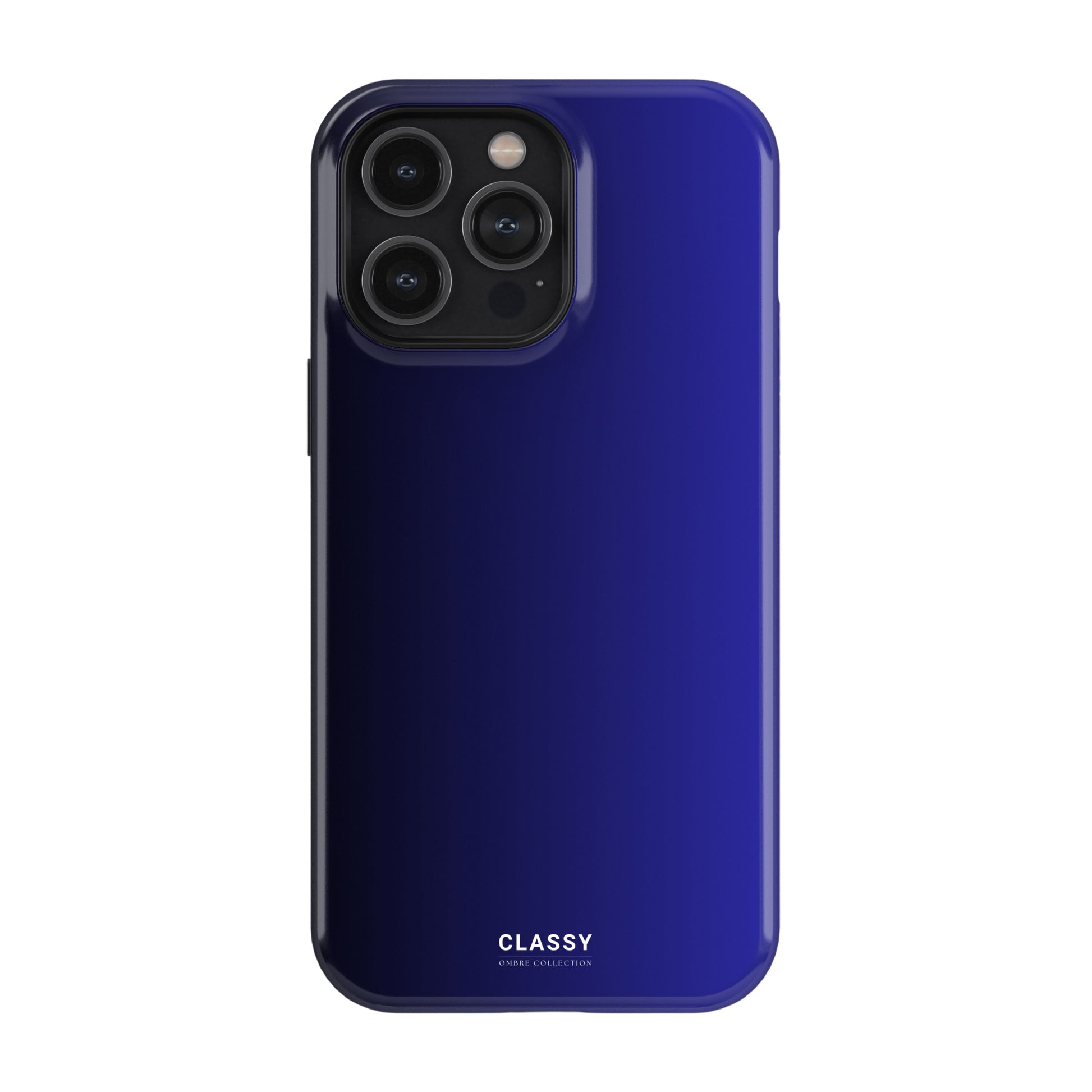 Black and Blue Ombre Tough Case front