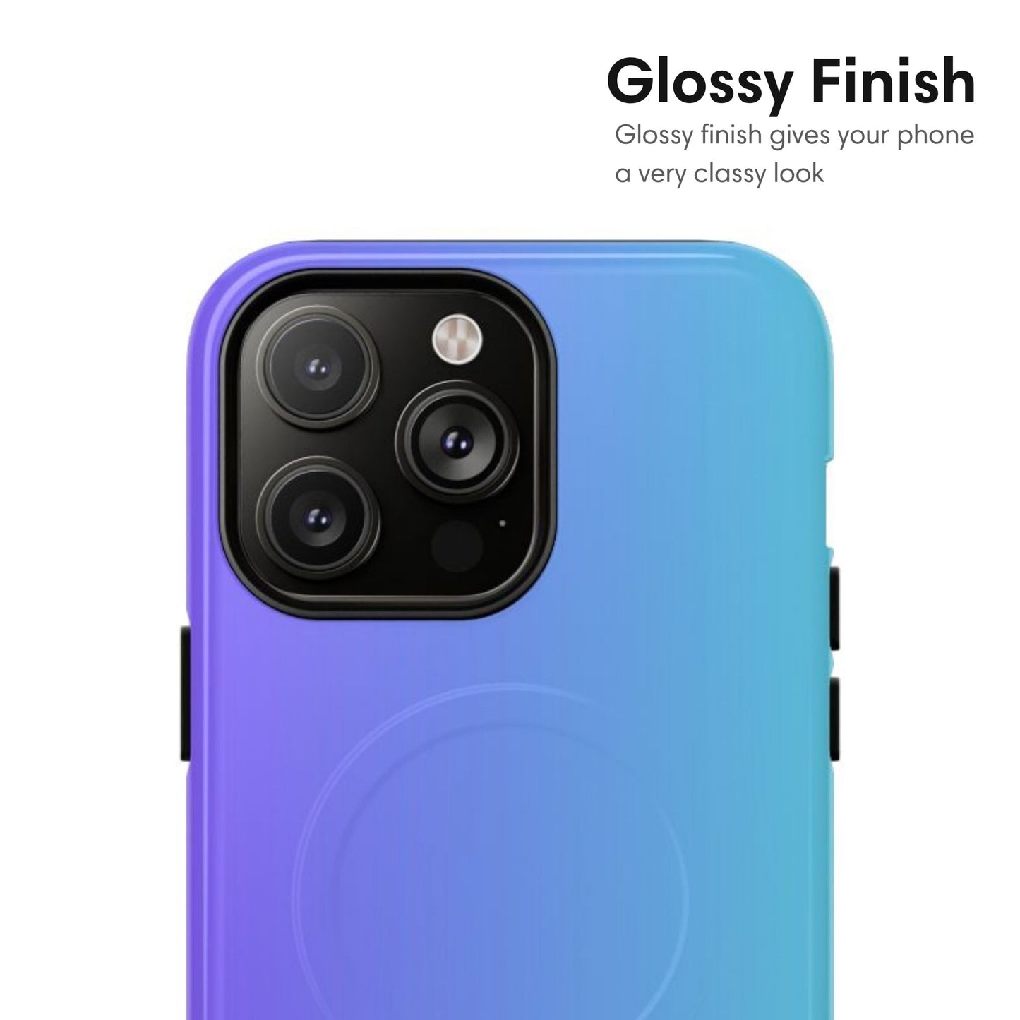Blue and Purple Ombre MagSafe Tough Case - Classy Cases - Phone Case - iPhone 17 - Glossy - 