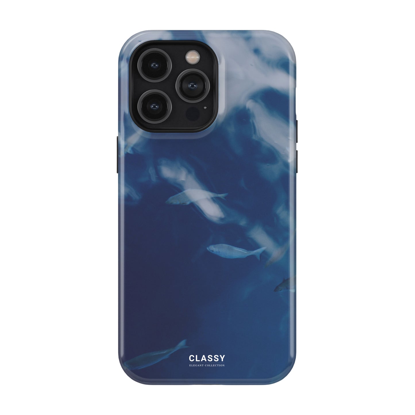 Blue Elegant Tough Case front