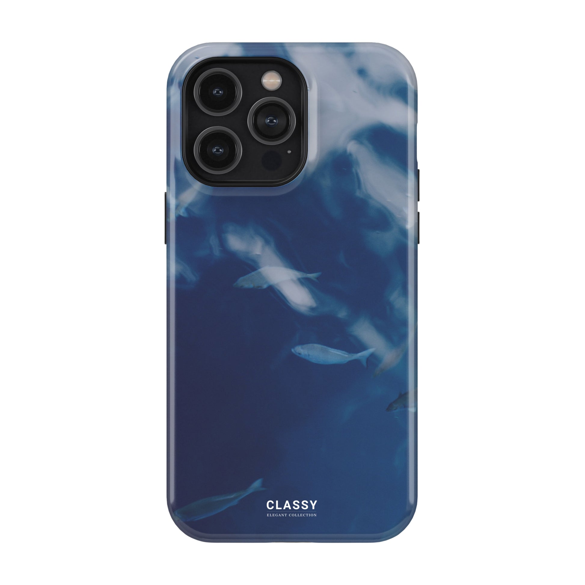 Blue Elegant Tough Case front