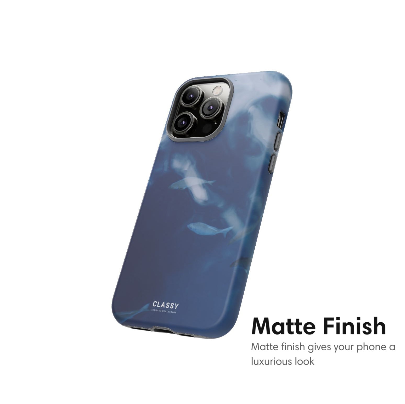Blue Elegant Ocean Tough Case matte