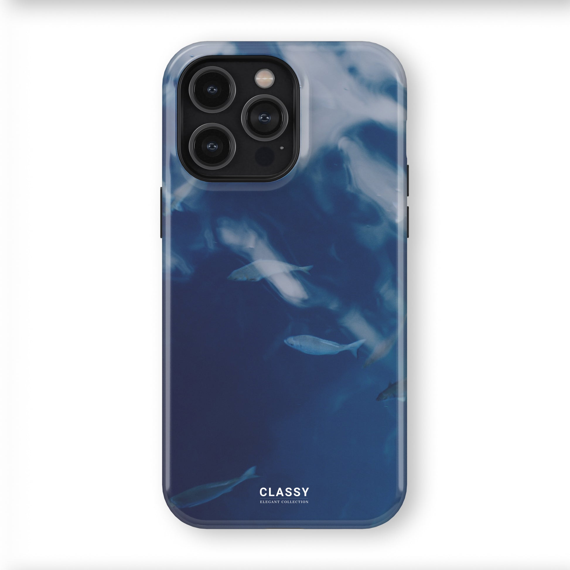 Blue Elegant Ocean Tough Case front
