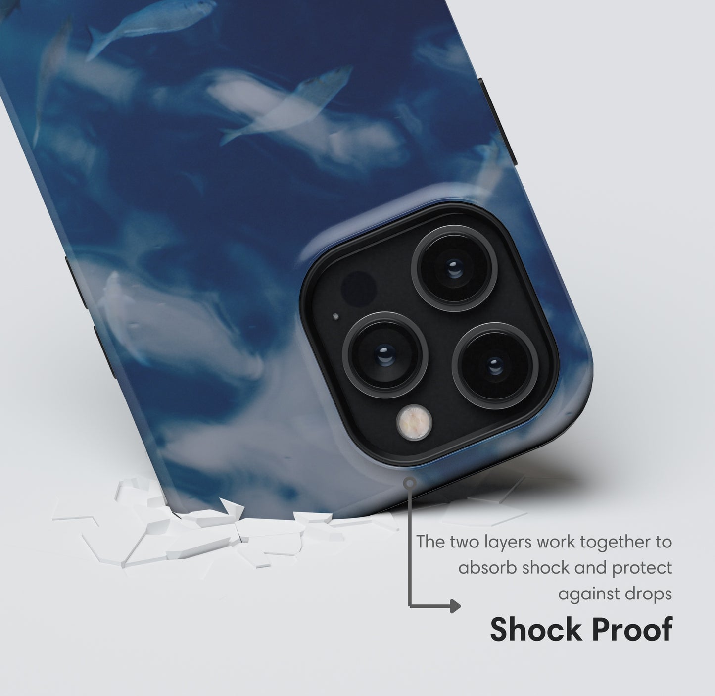 Blue Elegant Ocean Tough Case shockproof