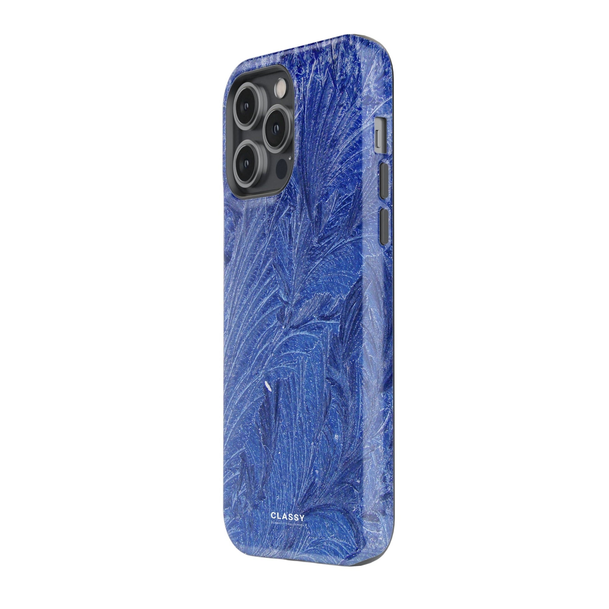Blue Leaves Tough Case - Classy Cases - Phone Case - Compatible with iPhone 17 - Glossy - 