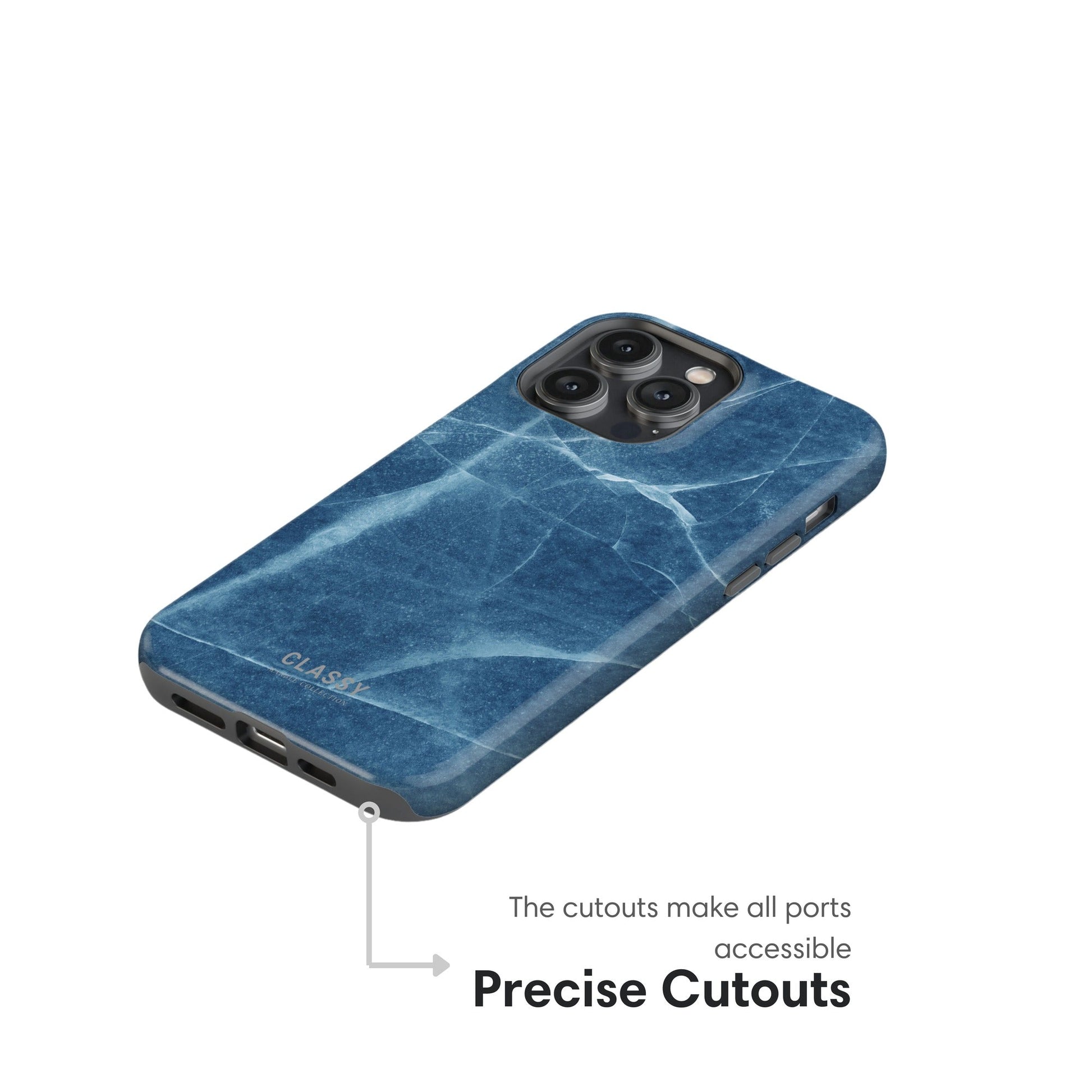 Blue Marble Tough Case - Classy Cases - Phone Case - iPhone 17 - Glossy - 