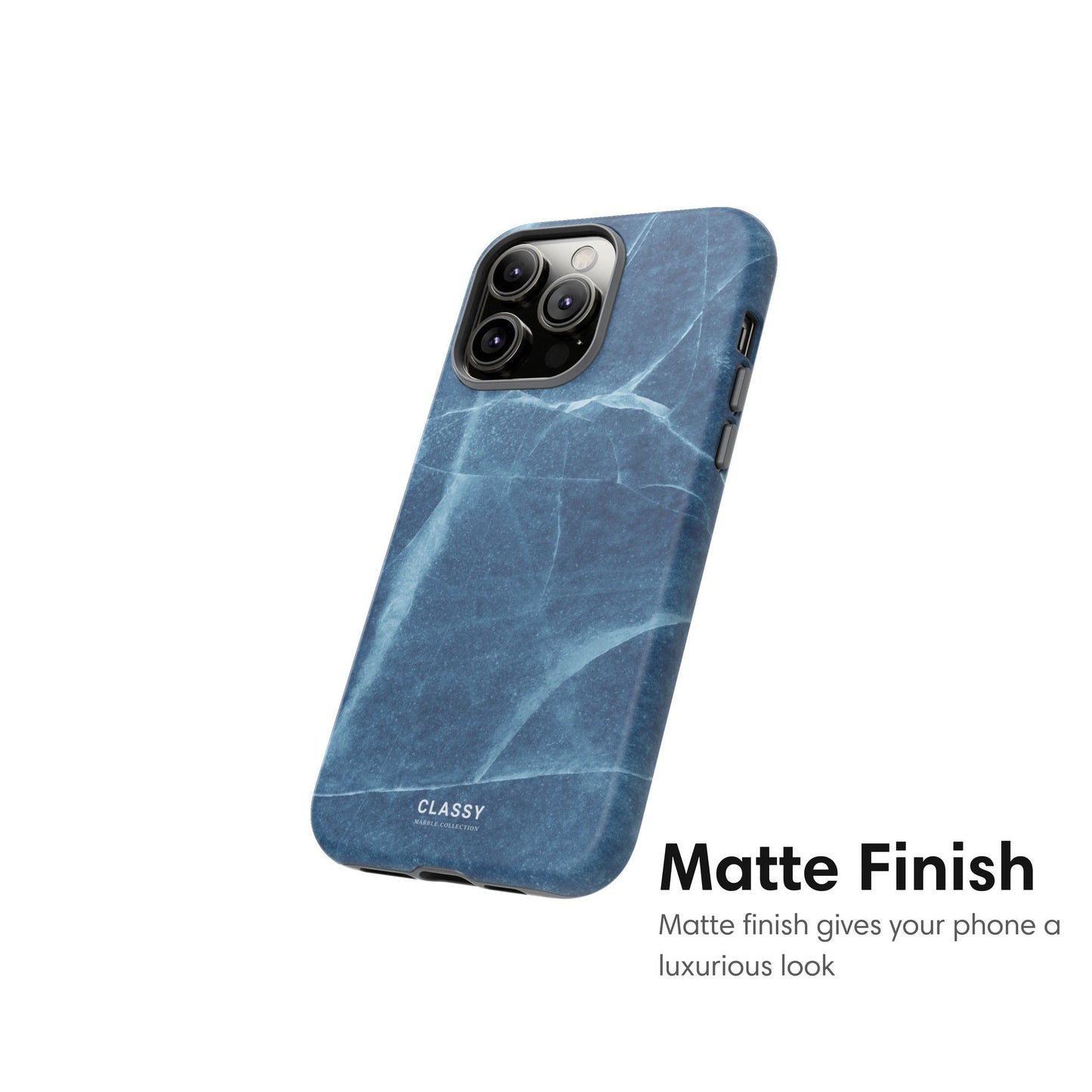 Blue Marble Tough Case - Classy Cases - Phone Case - iPhone 17 - Glossy - 