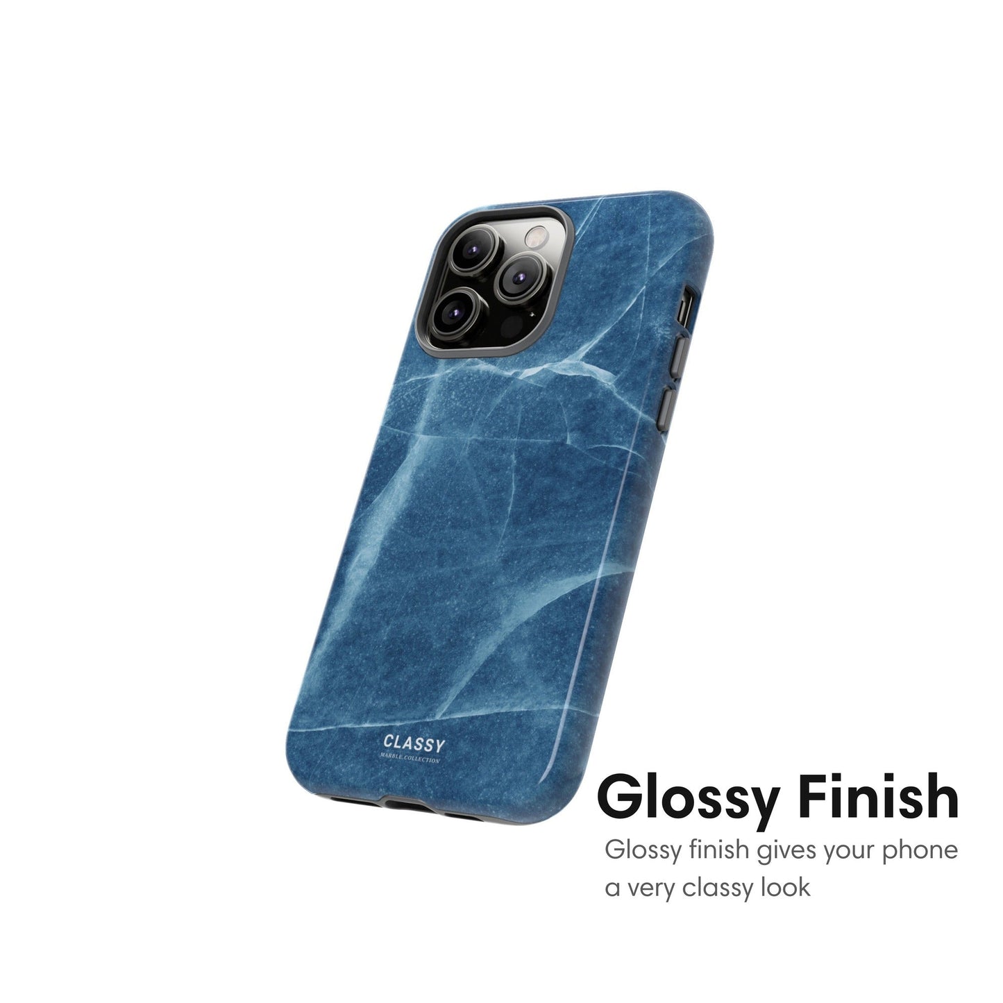 Blue Marble Tough Case - Classy Cases - Phone Case - iPhone 17 - Glossy - 