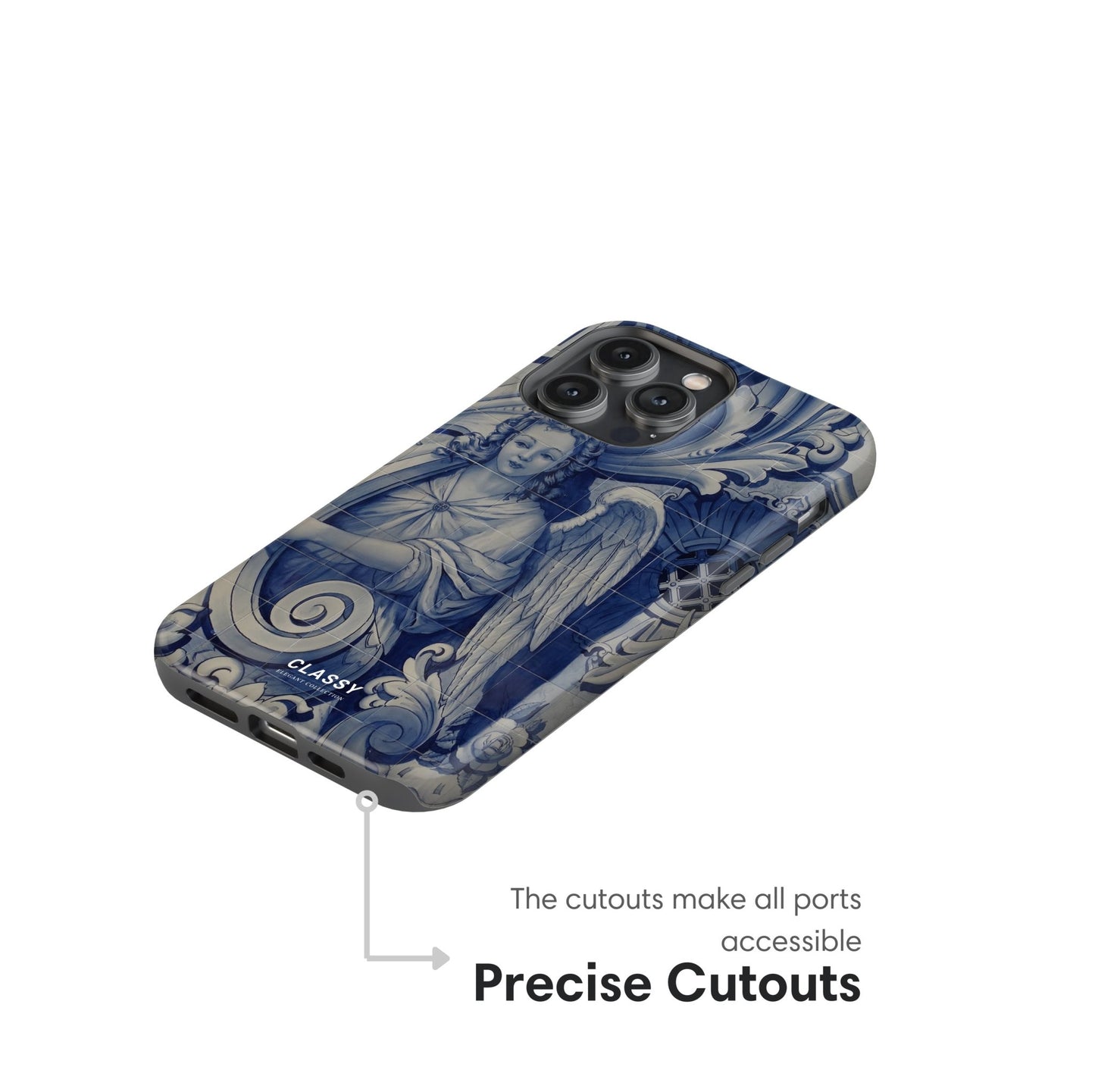 Blue Medieval Art Tough Case - Classy Cases - Phone Case - iPhone 17 - Glossy - 
