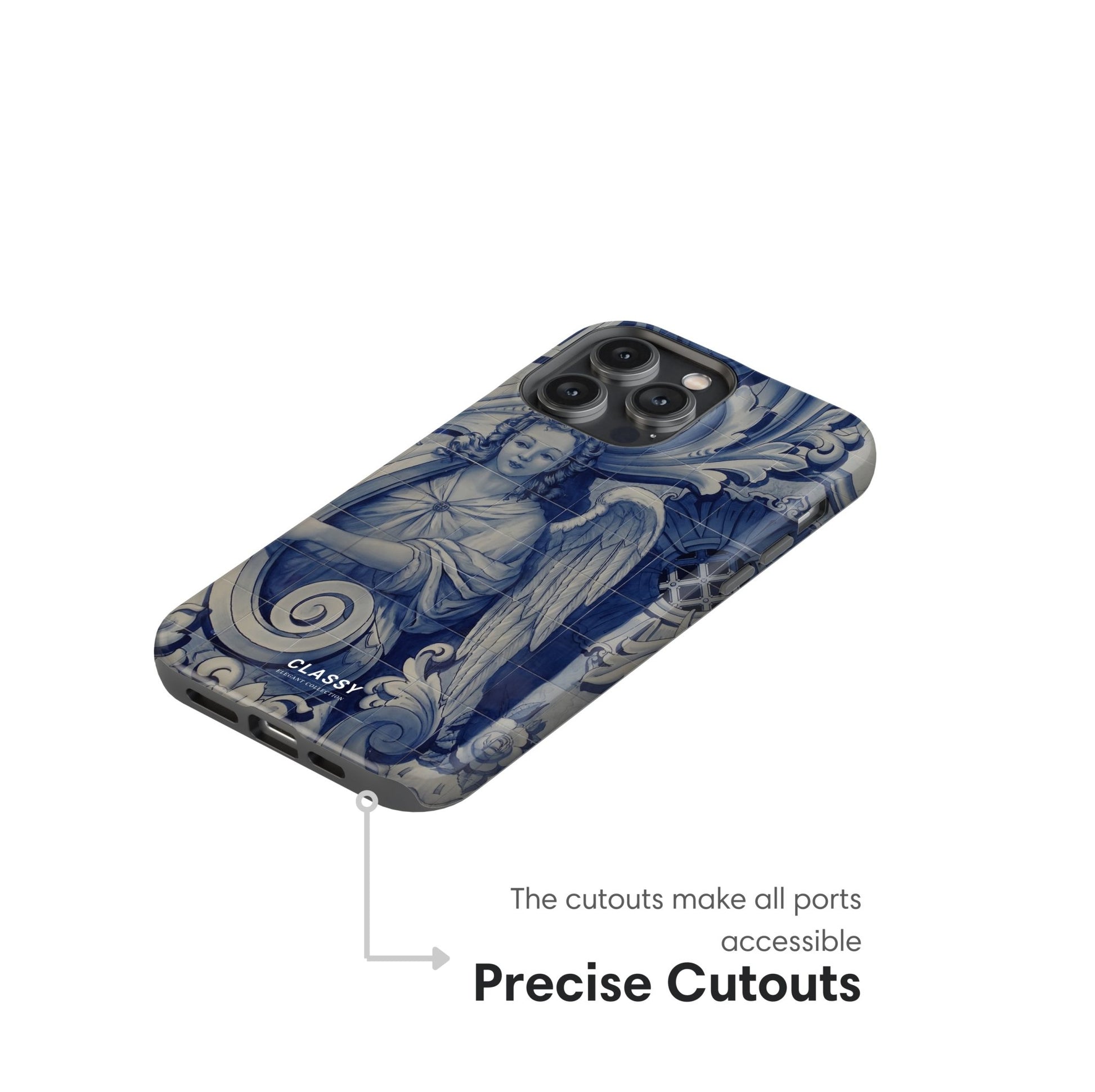 Blue Medieval Art Tough Case - Classy Cases - Phone Case - iPhone 17 - Glossy - 