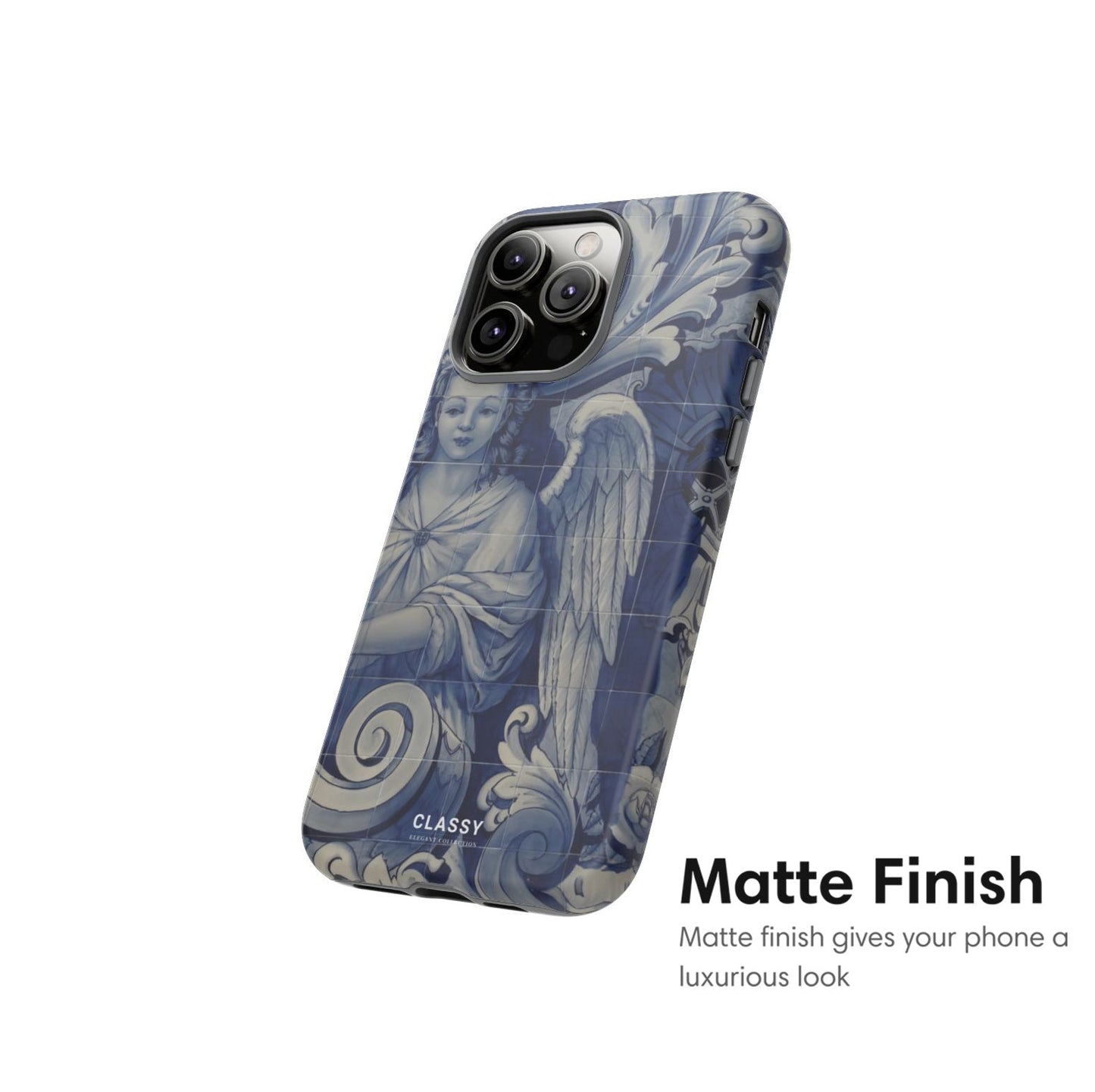 Blue Medieval Art Tough Case - Classy Cases - Phone Case - iPhone 17 - Glossy - 