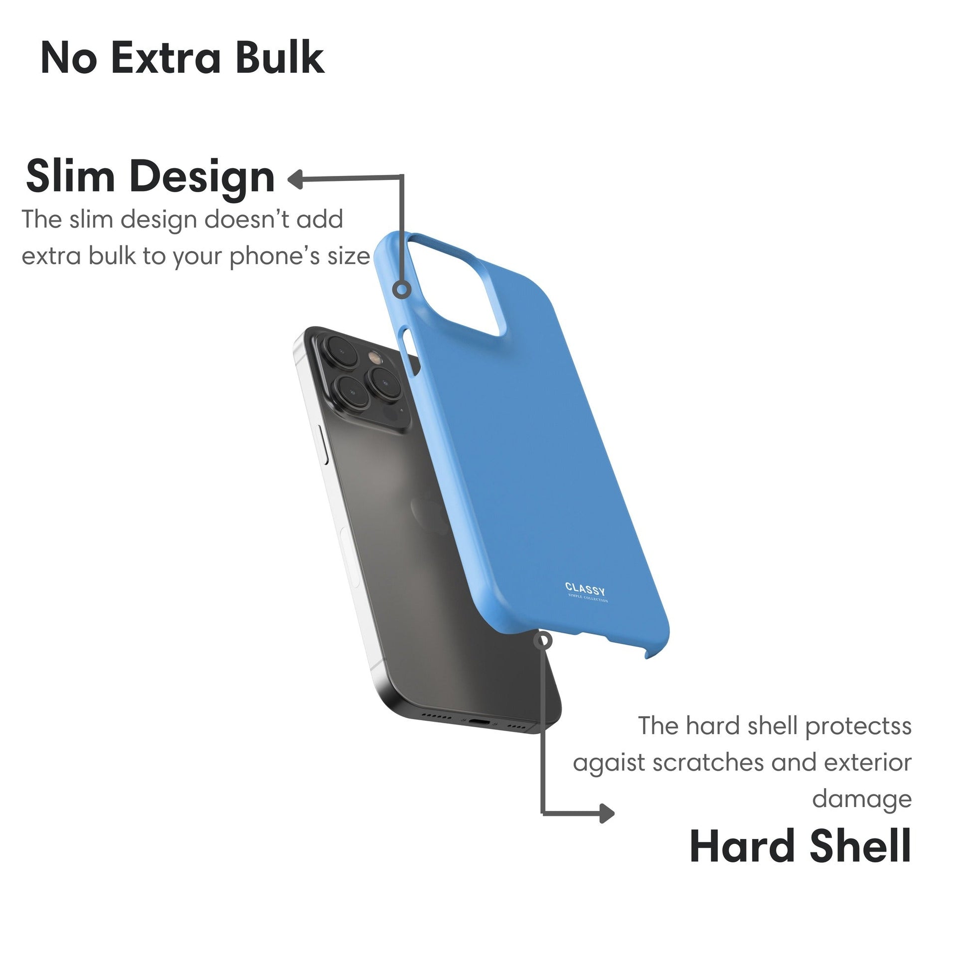 Blue Snap Case - Classy Cases - Phone Case - iPhone 17 - Glossy - 