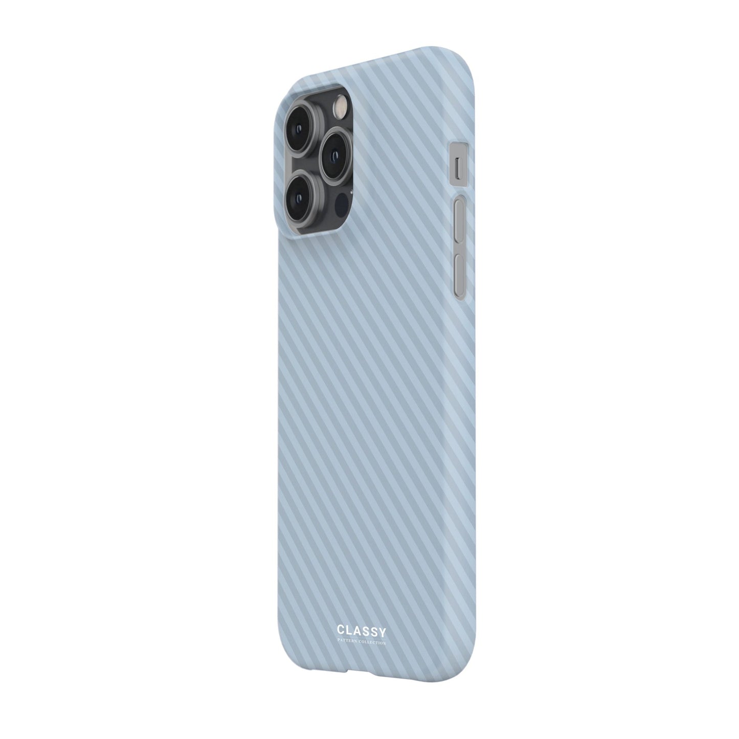 Blue Striped Snap Case - Classy Cases - Phone Case - iPhone 17 - Glossy - 