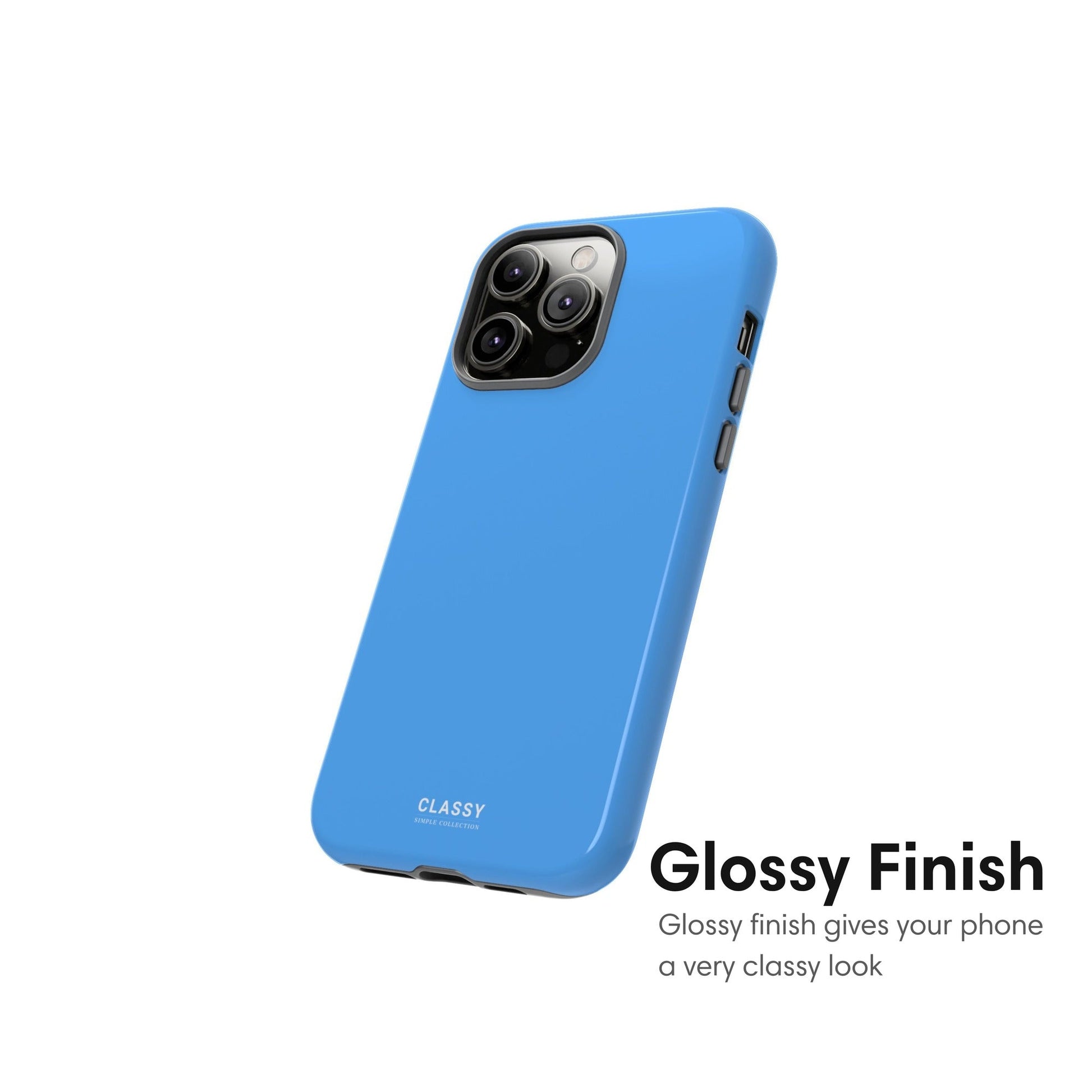 Blue Tough Case - Classy Cases - Phone Case - iPhone 17 - Glossy - 