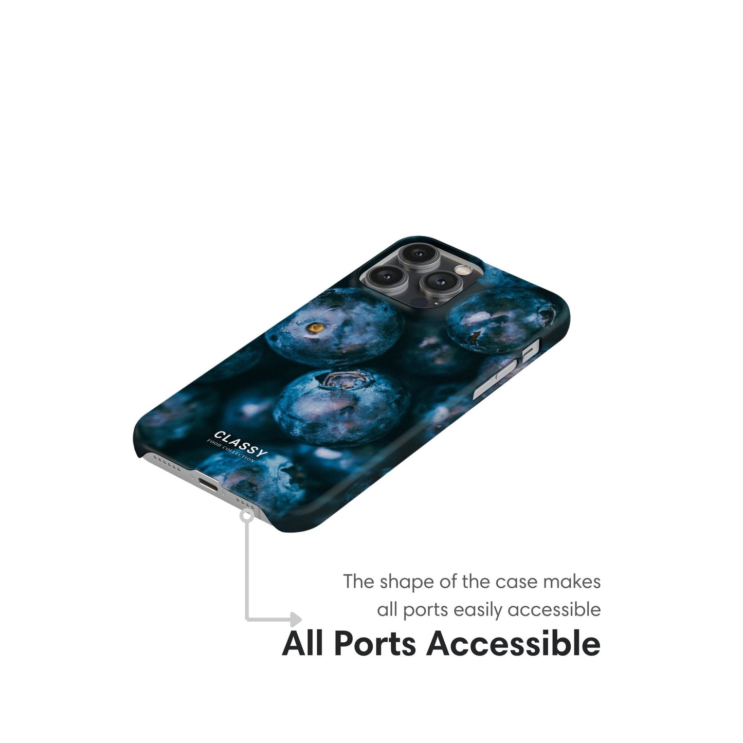 Blueberries Snap Case - Classy Cases - Phone Case - iPhone 17 - Glossy - 