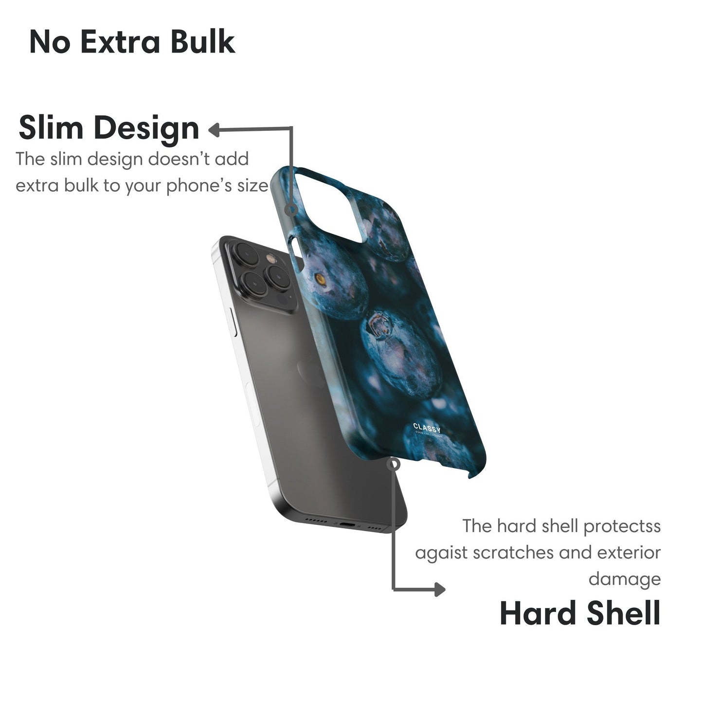 Blueberries Snap Case - Classy Cases - Phone Case - iPhone 17 - Glossy - 