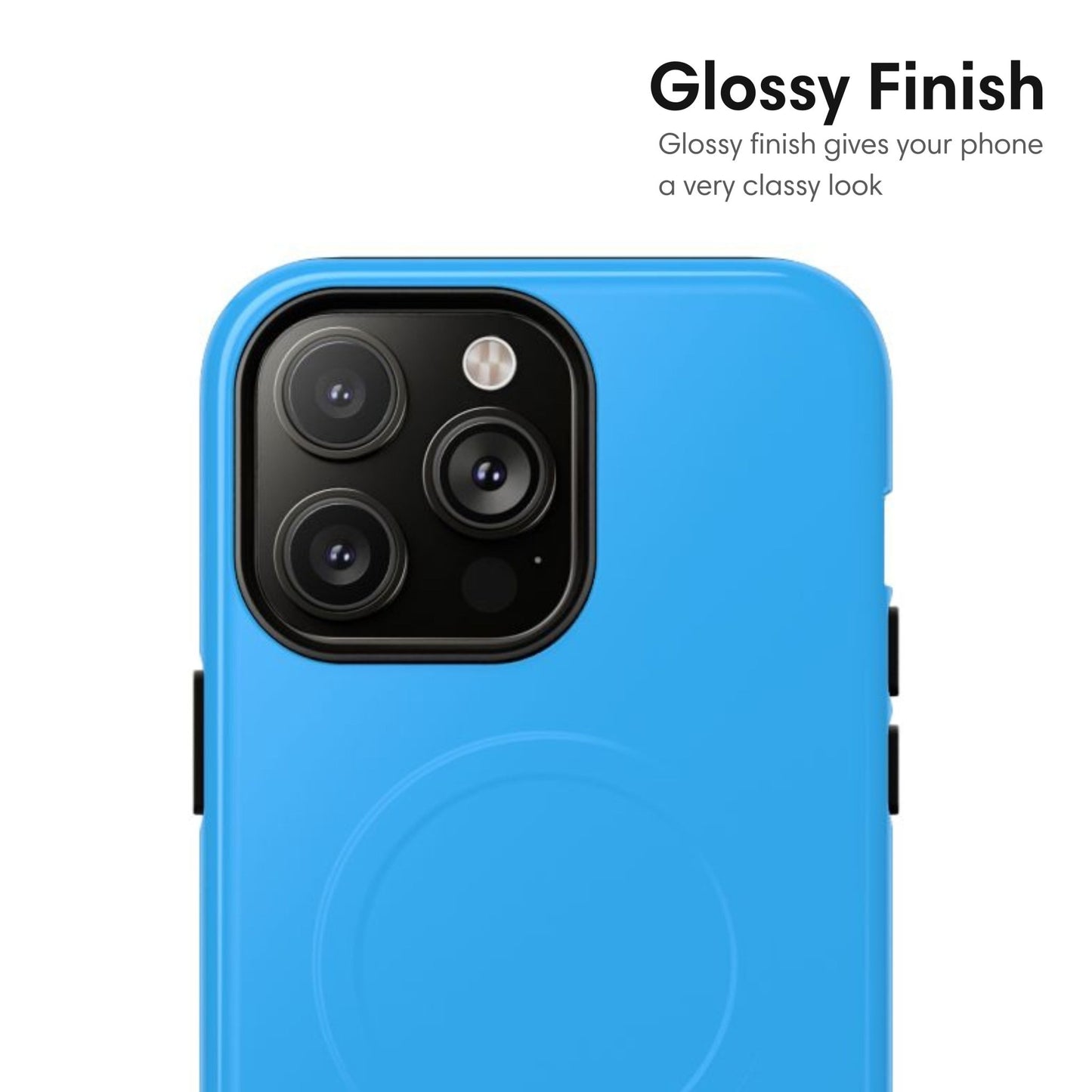 Bright Blue MagSafe Tough Case - Classy Cases - Phone Case - iPhone 17 - Glossy - 