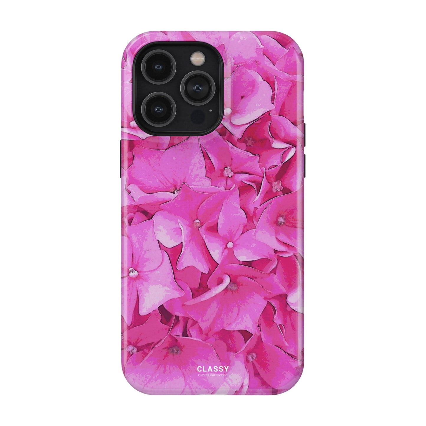 Bright Pink Flowers Tough Case - Classy Cases - Phone Case - iPhone 17 - Glossy - 