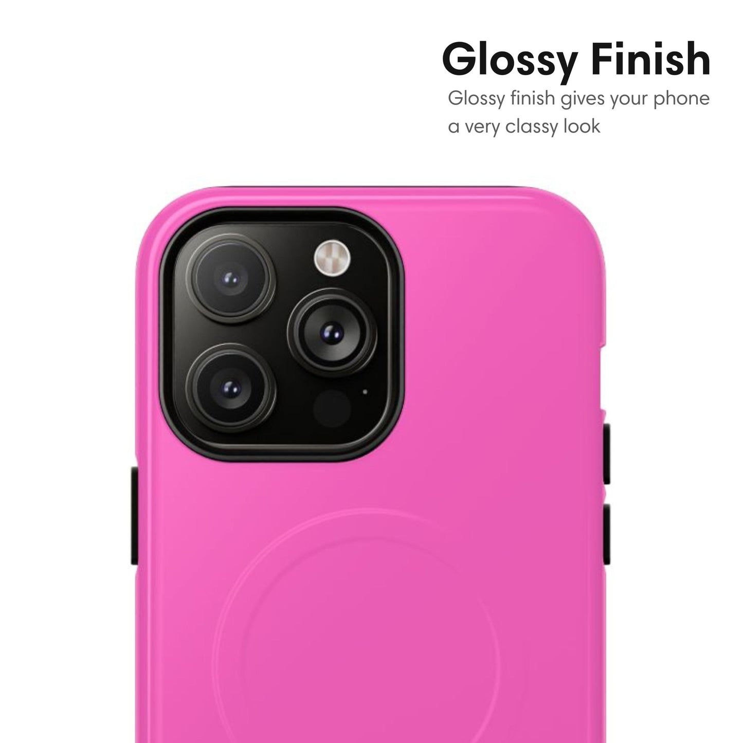 Bright Pink MagSafe Tough Case - Classy Cases - Phone Case - iPhone 17 - Glossy - 