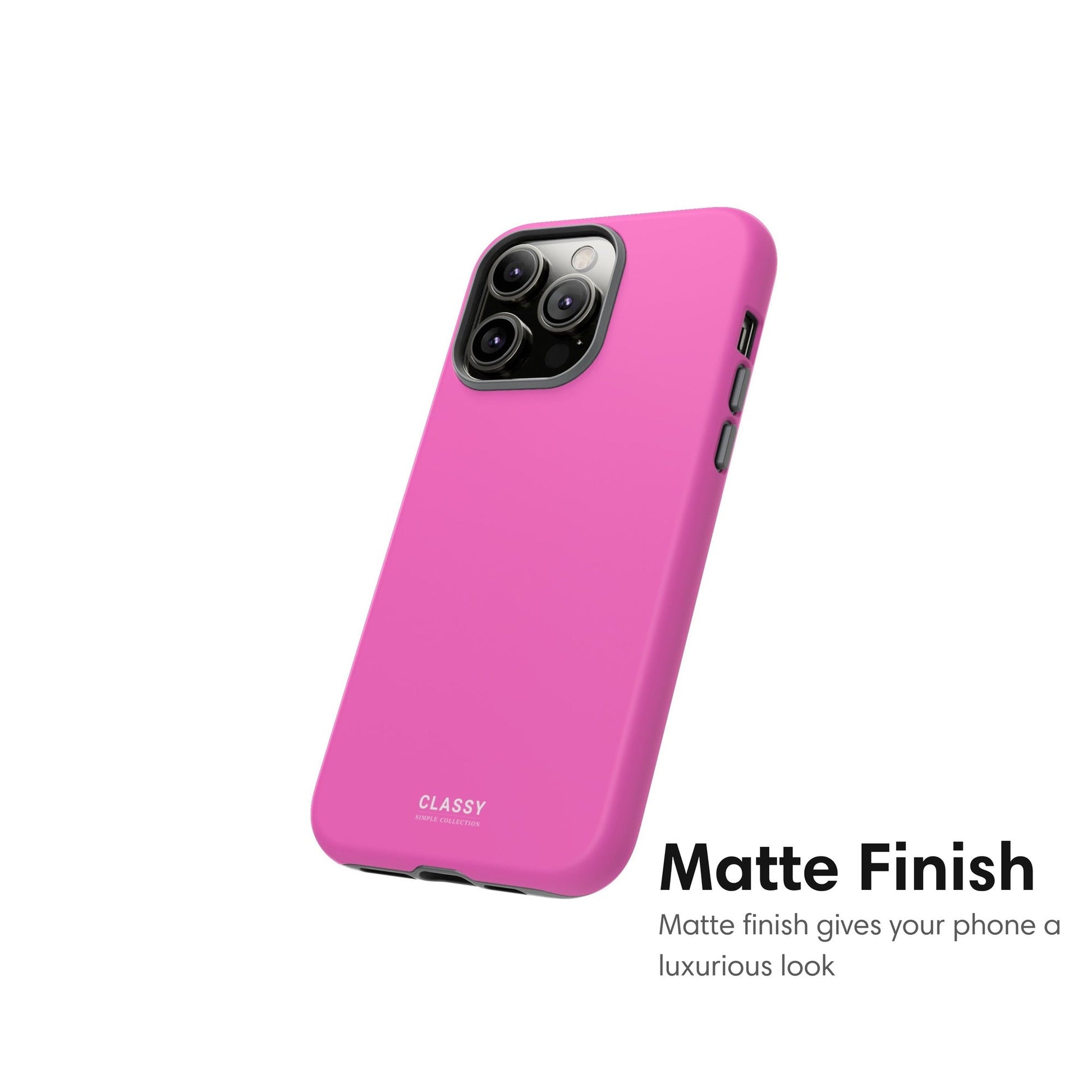 Bright Pink Tough Case - Classy Cases - Phone Case - iPhone 17 - Glossy - 