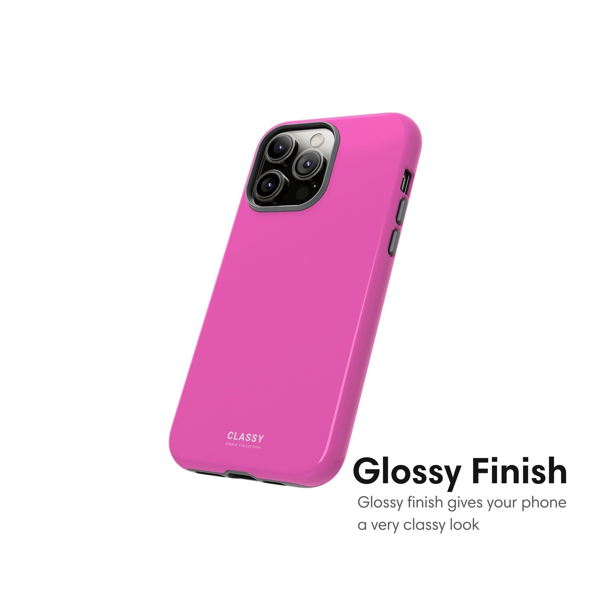 Bright Pink Tough Case - Classy Cases - Phone Case - iPhone 17 - Glossy - 