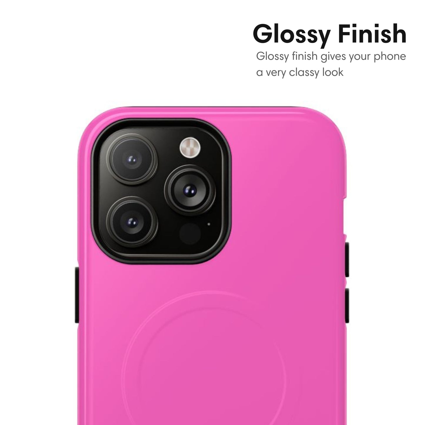 Bright Pink MagSafe Tough Case glossy