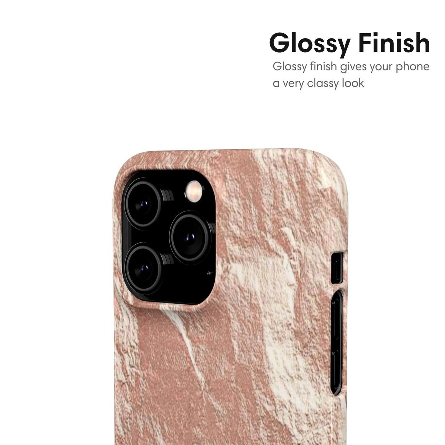 Bronze Texture Design Snap Case - Classy Cases - Phone Case - iPhone 17 - Glossy - 