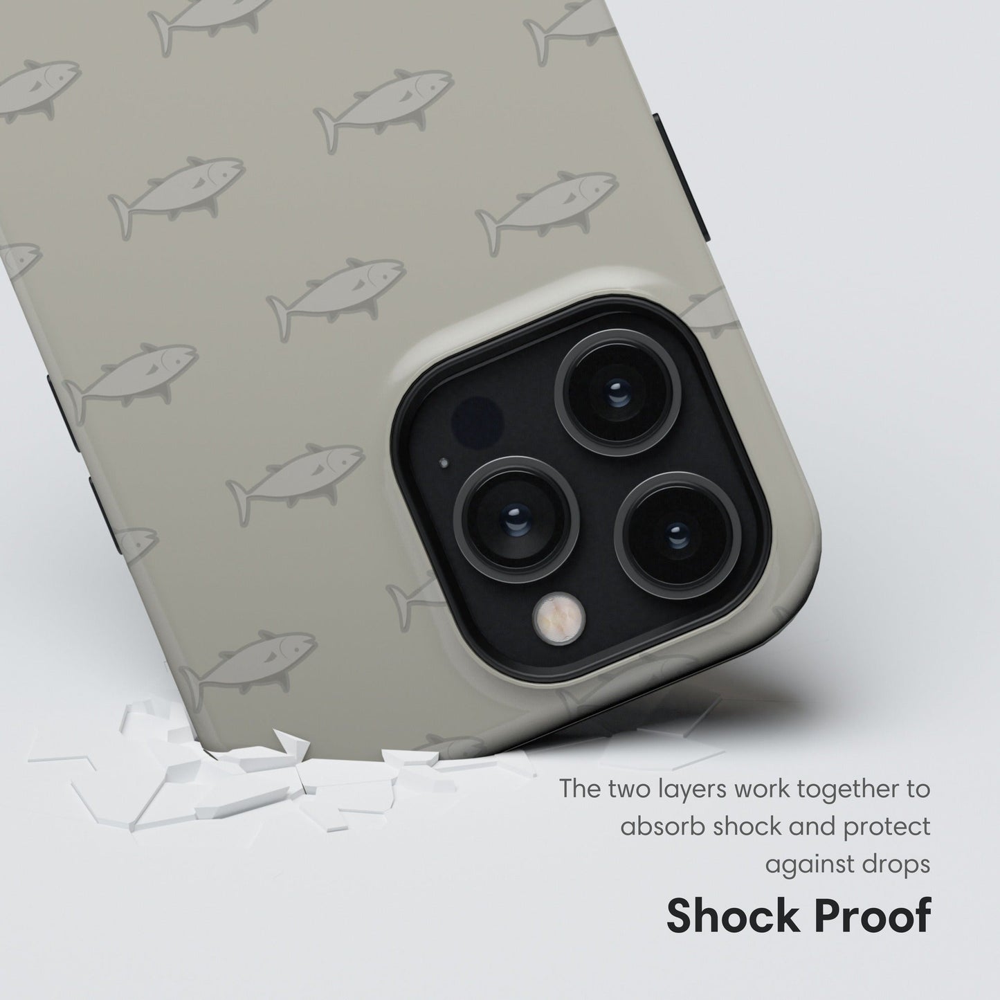 Brown Retro Fish Tough Case - Classy Cases - Phone Case - iPhone 17 - Glossy - 