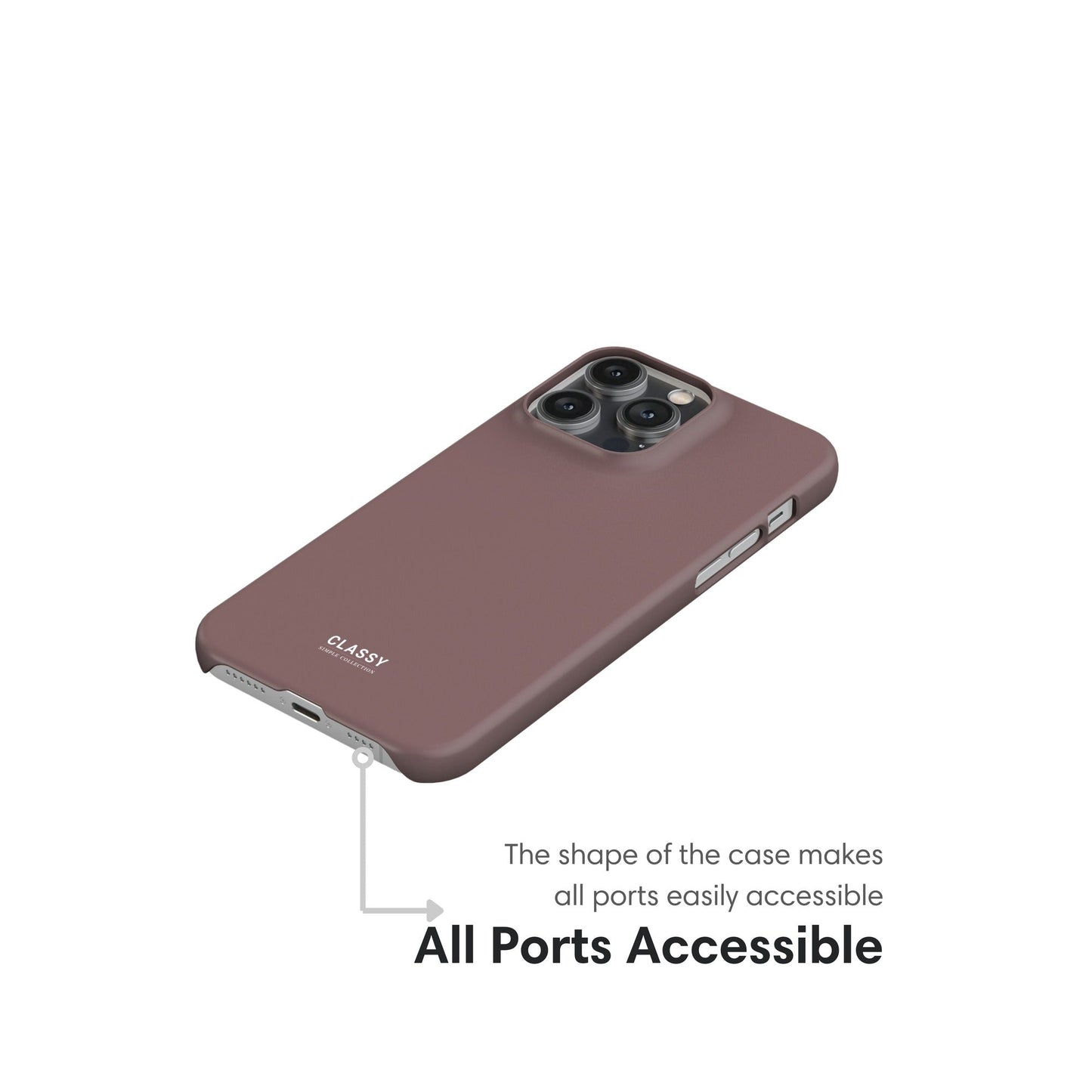 Brown Snap Case - Classy Cases - Phone Case - iPhone 17 - Glossy - 