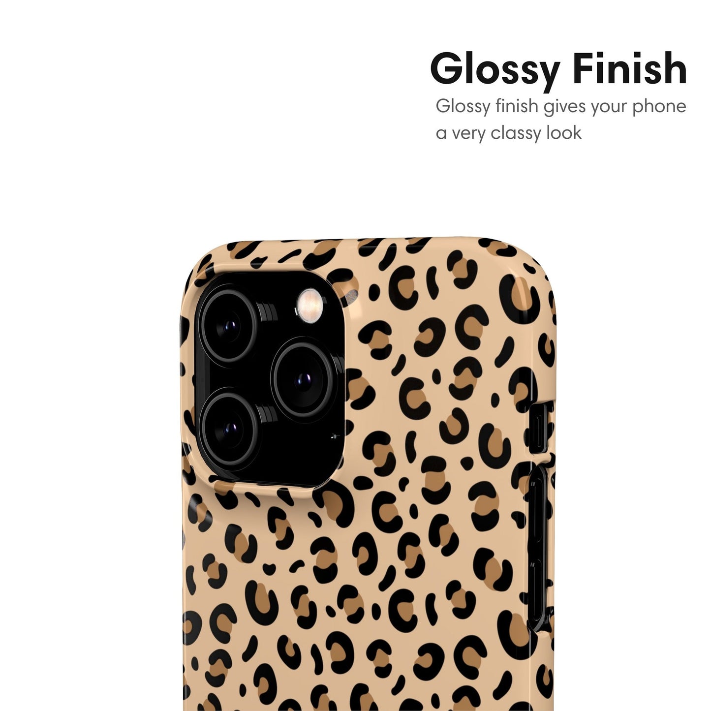 Cheetah Print Snap Case - Classy Cases - Phone Case - iPhone 17 - Glossy - 