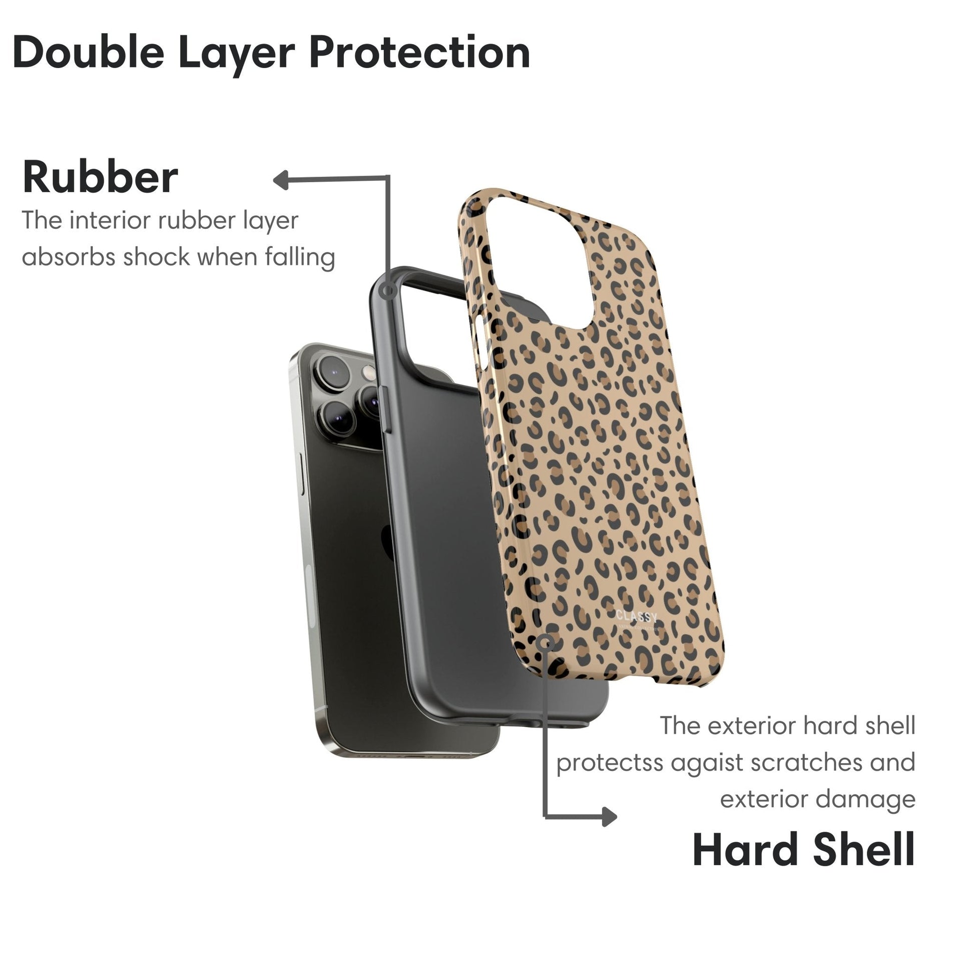Cheetah Print Tough Case - Classy Cases - Phone Case - iPhone 17 - Glossy - 
