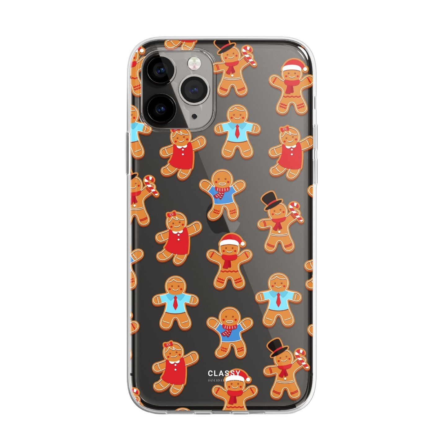 Christmas Gingerbread Man Clear Case - Classy Cases - Phone Case - iPhone 16 Pro - Without gift packaging - 