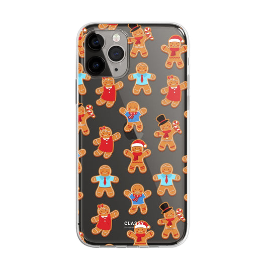 Christmas Gingerbread Man Clear Case - Classy Cases - Phone Case - iPhone 16 Pro - Without gift packaging - 