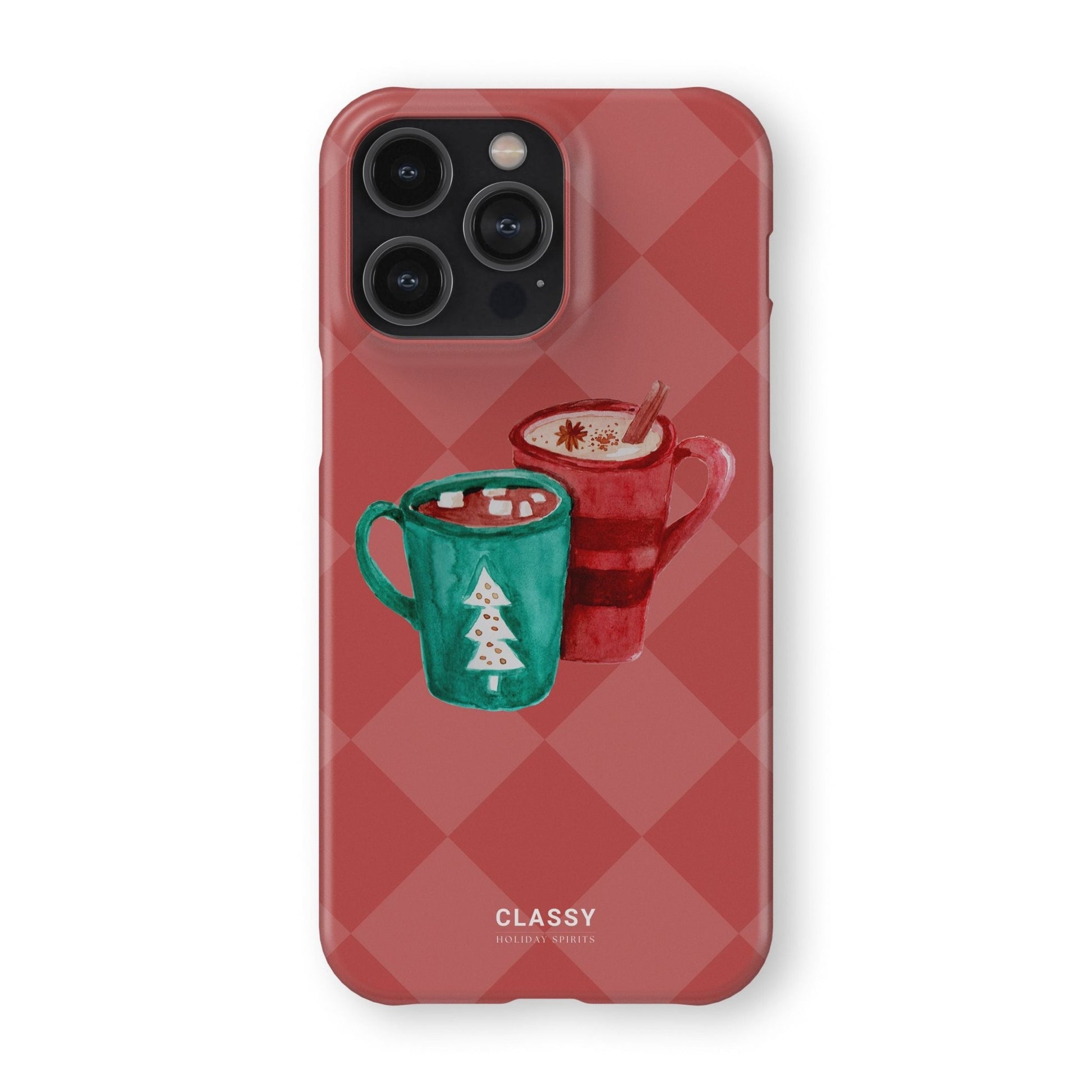 Christmas Snap Case with Mugs - Classy Cases - Phone Case - iPhone 17 - Glossy - 