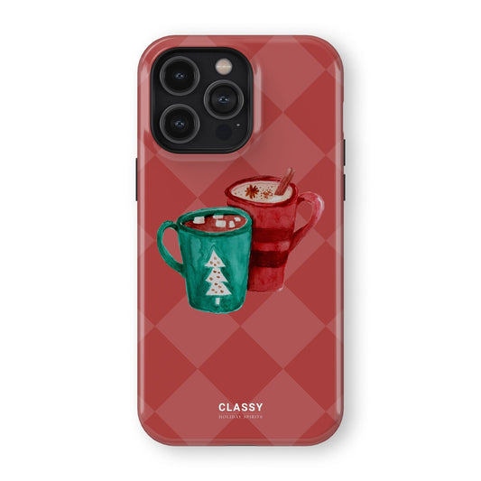 Christmas Tough Case with Mugs - Classy Cases - Phone Case - iPhone 17 - Glossy - 