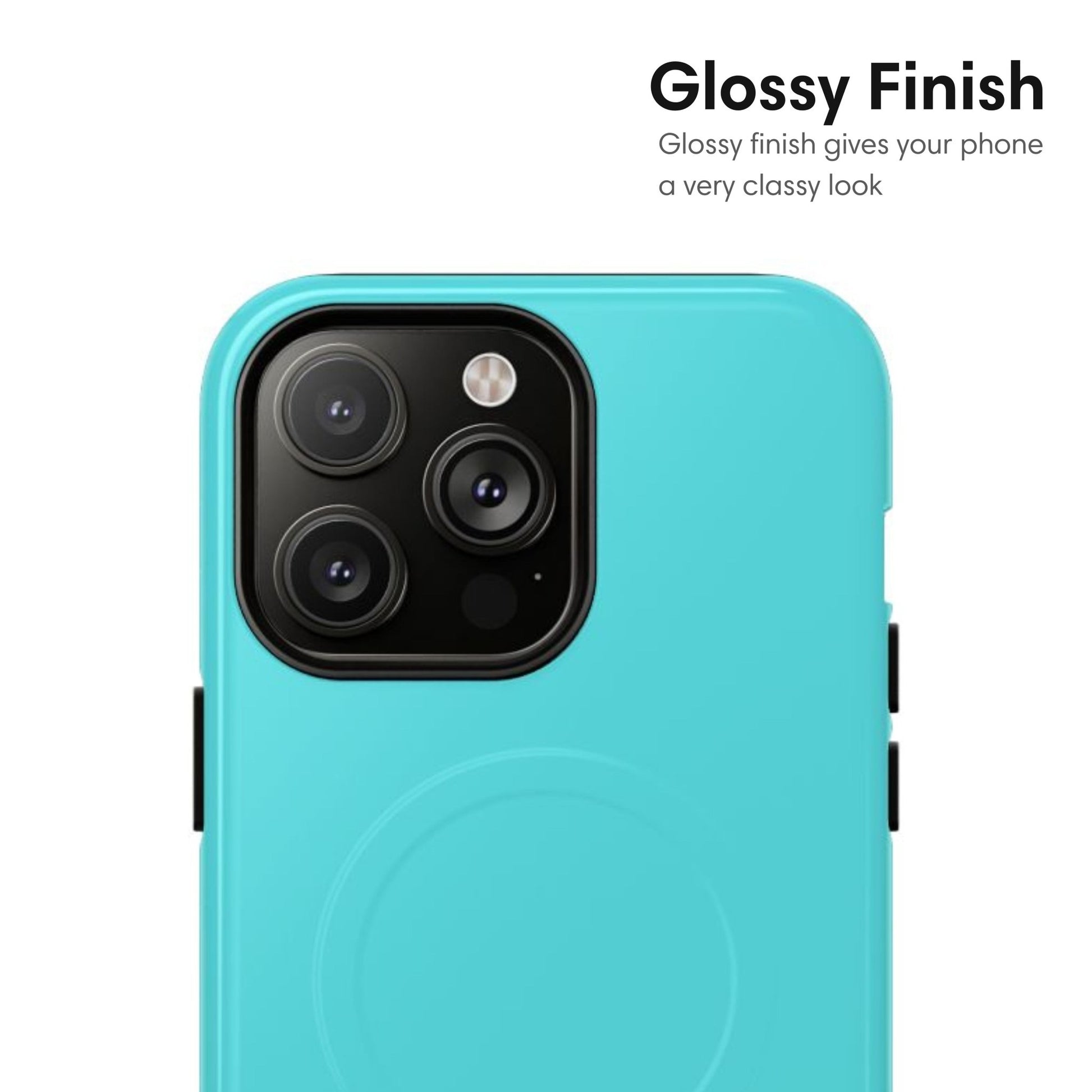 Cian Blue MagSafe Tough Case - Classy Cases - Phone Case - iPhone 17 - Glossy - 