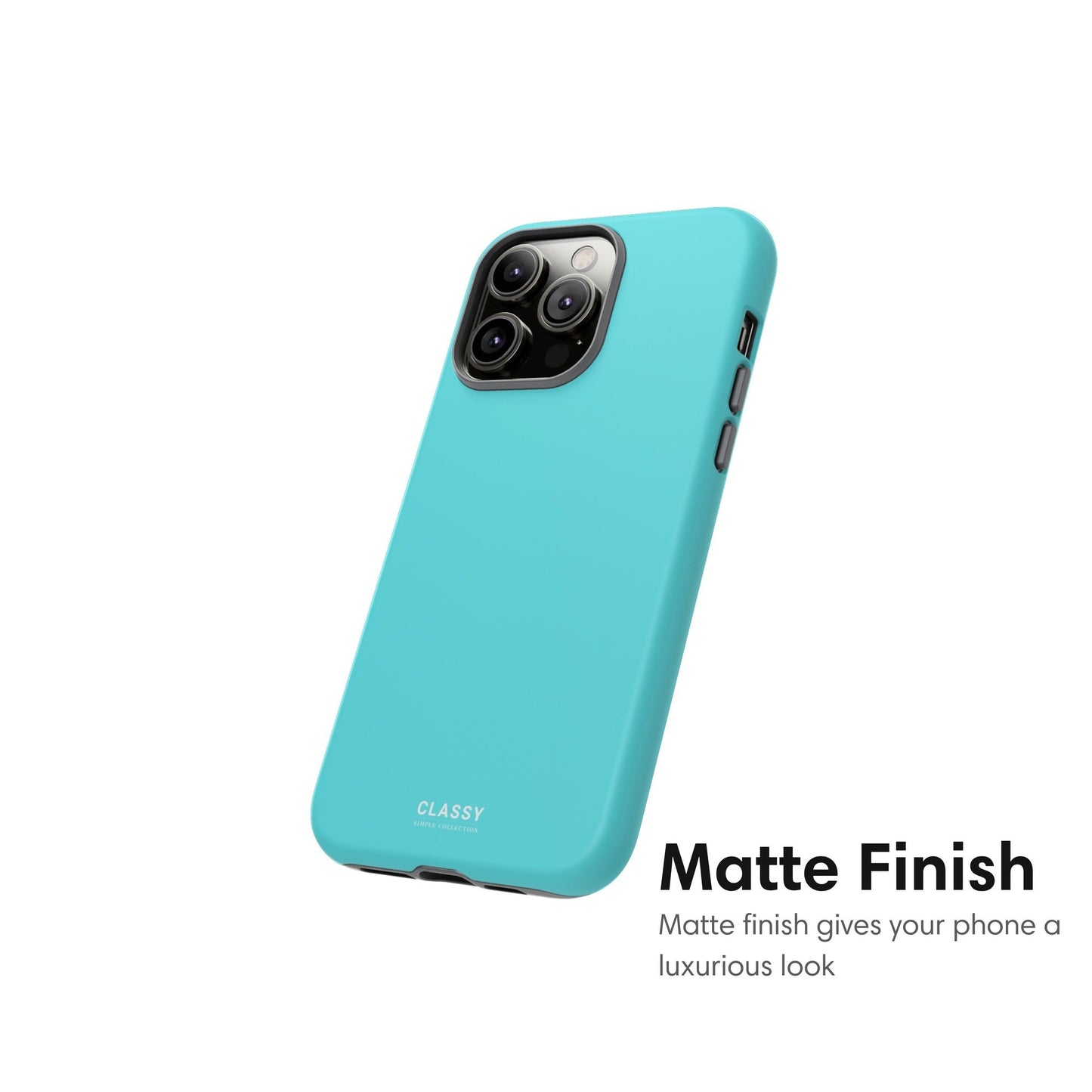 Cian Blue Tough Case - Classy Cases - Phone Case - iPhone 17 - Glossy - 