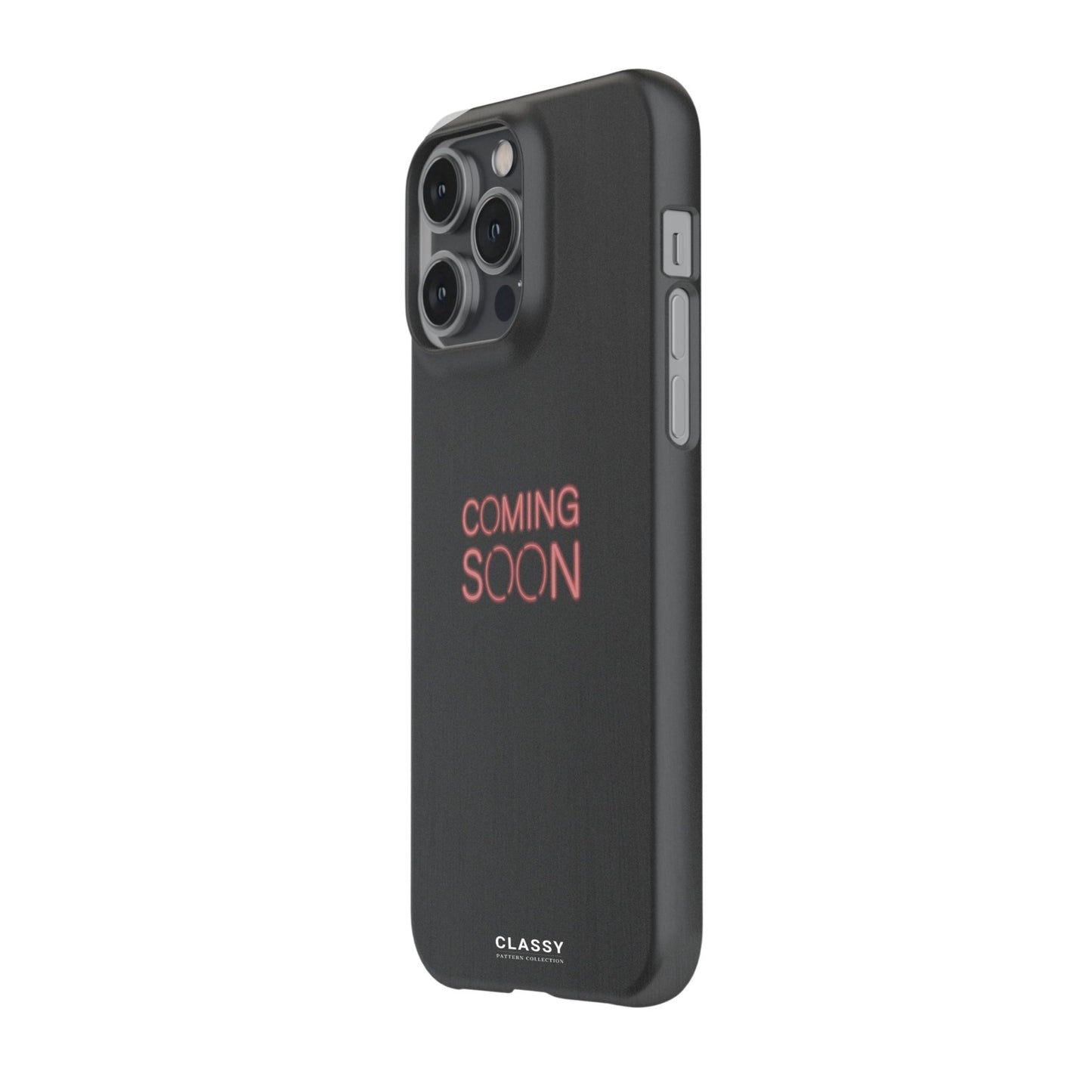 Coming Soon Black Snap Case - Classy Cases - Phone Case - iPhone 17 - Glossy - 