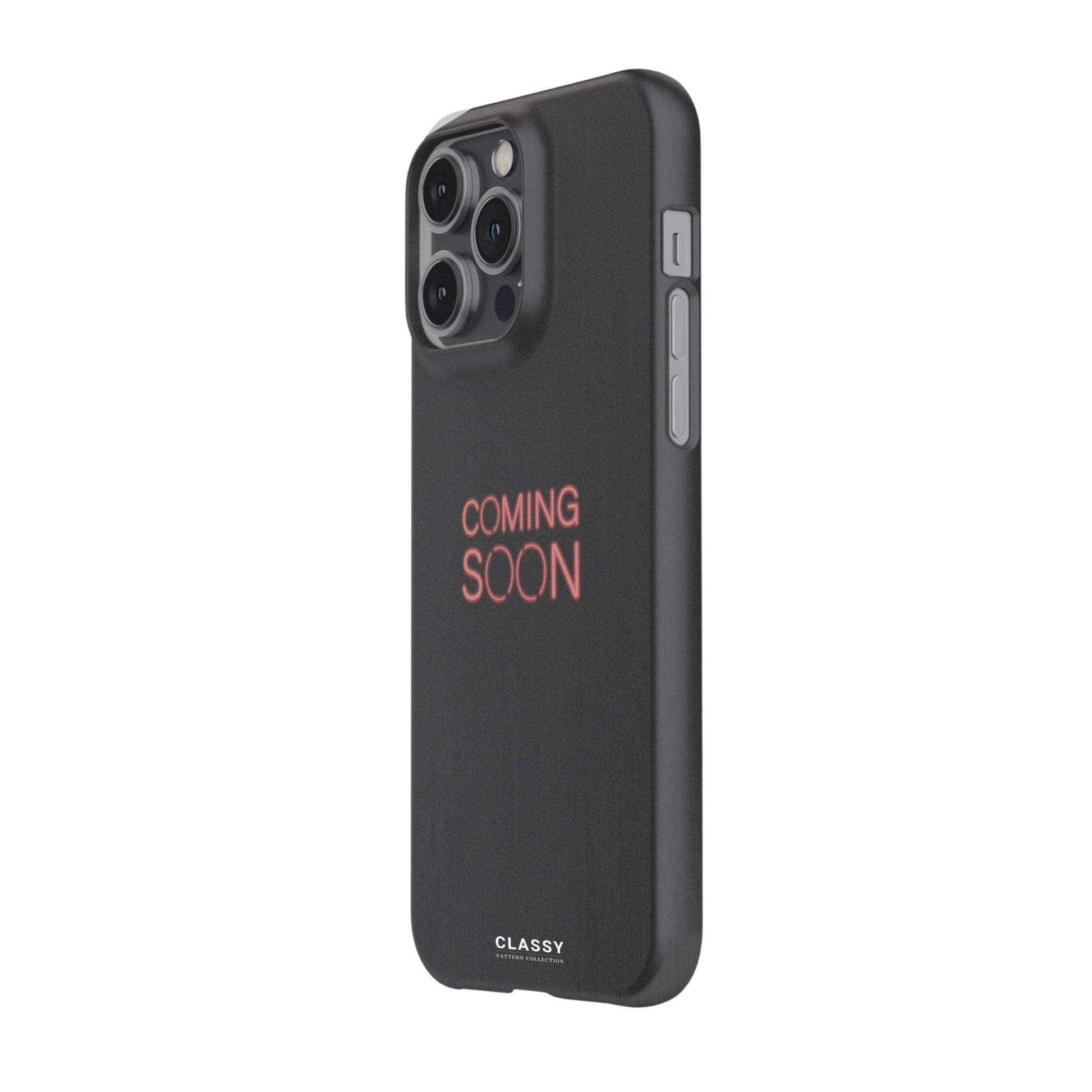 Coming Soon Black Snap Case - Classy Cases - Phone Case - iPhone 17 - Glossy - 
