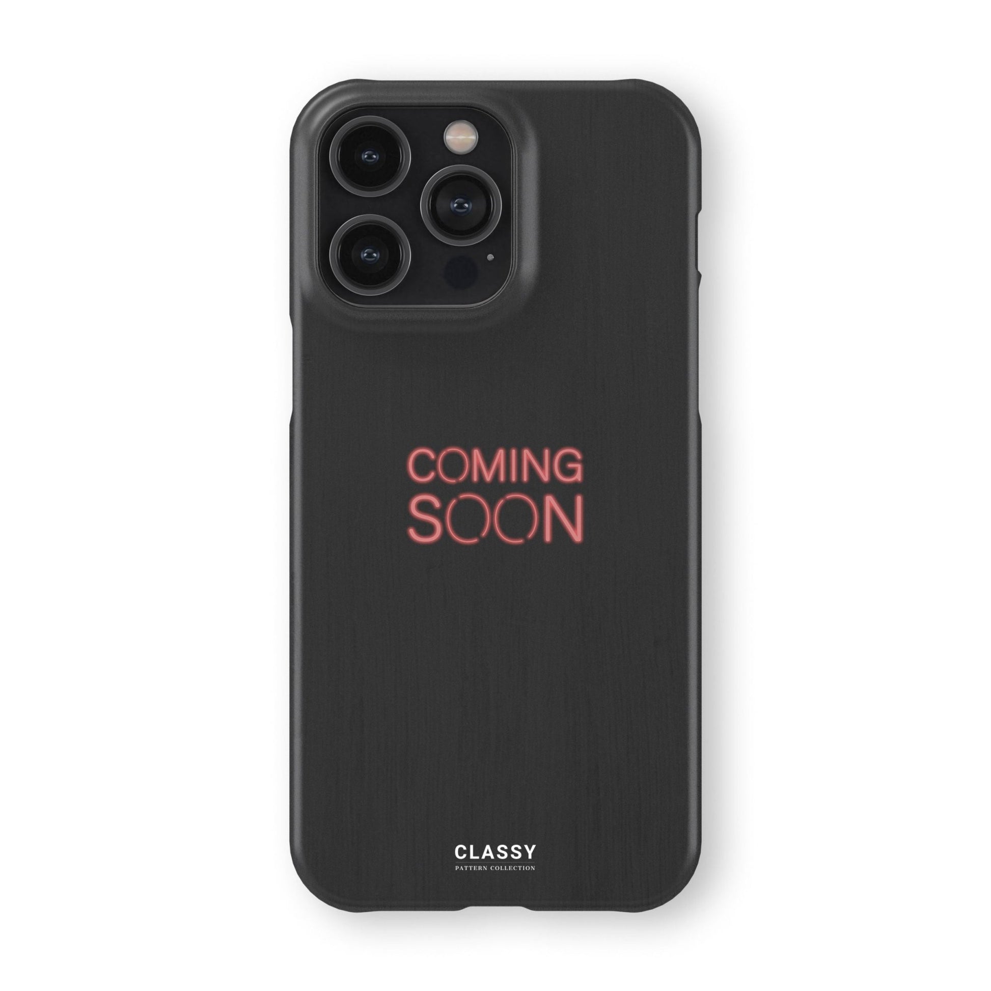 Coming Soon Black Snap Case - Classy Cases - Phone Case - iPhone 17 - Glossy - 