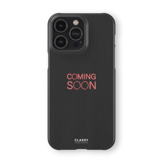 Coming Soon Black Snap Case - Classy Cases - Phone Case - iPhone 17 - Glossy - 