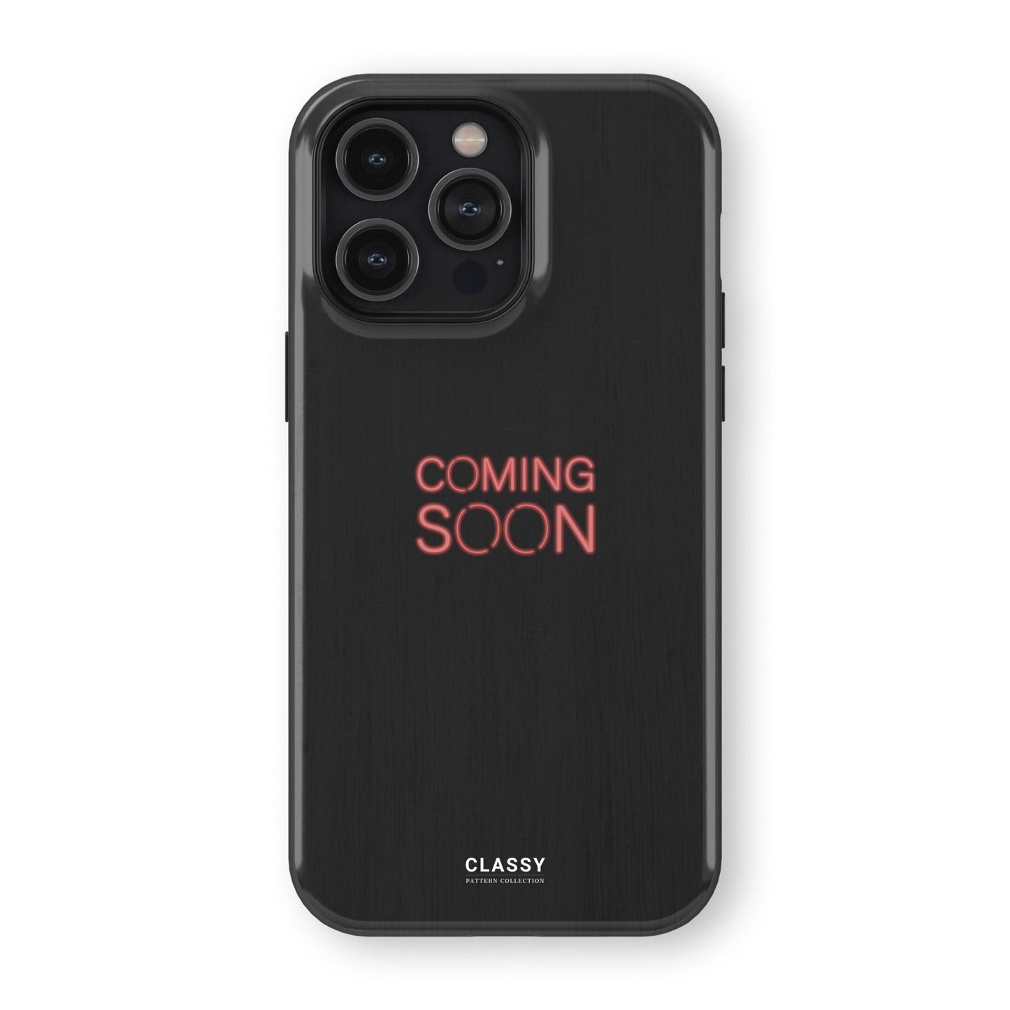 Coming Soon Black Tough Case - Classy Cases - Phone Case - iPhone 17 - Glossy - 