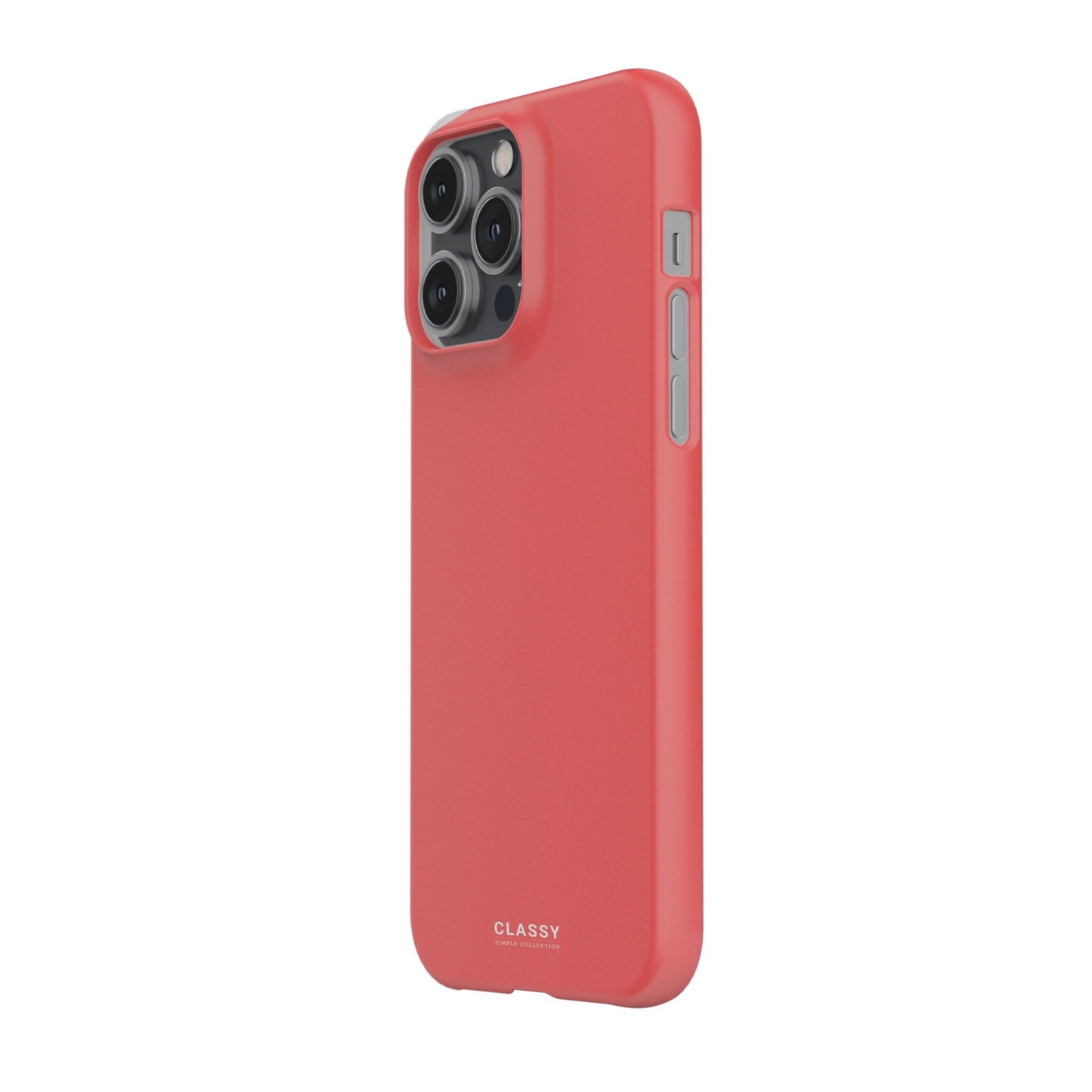 Coral Red Snap Case - Classy Cases - Phone Case - iPhone 17 - Glossy - 
