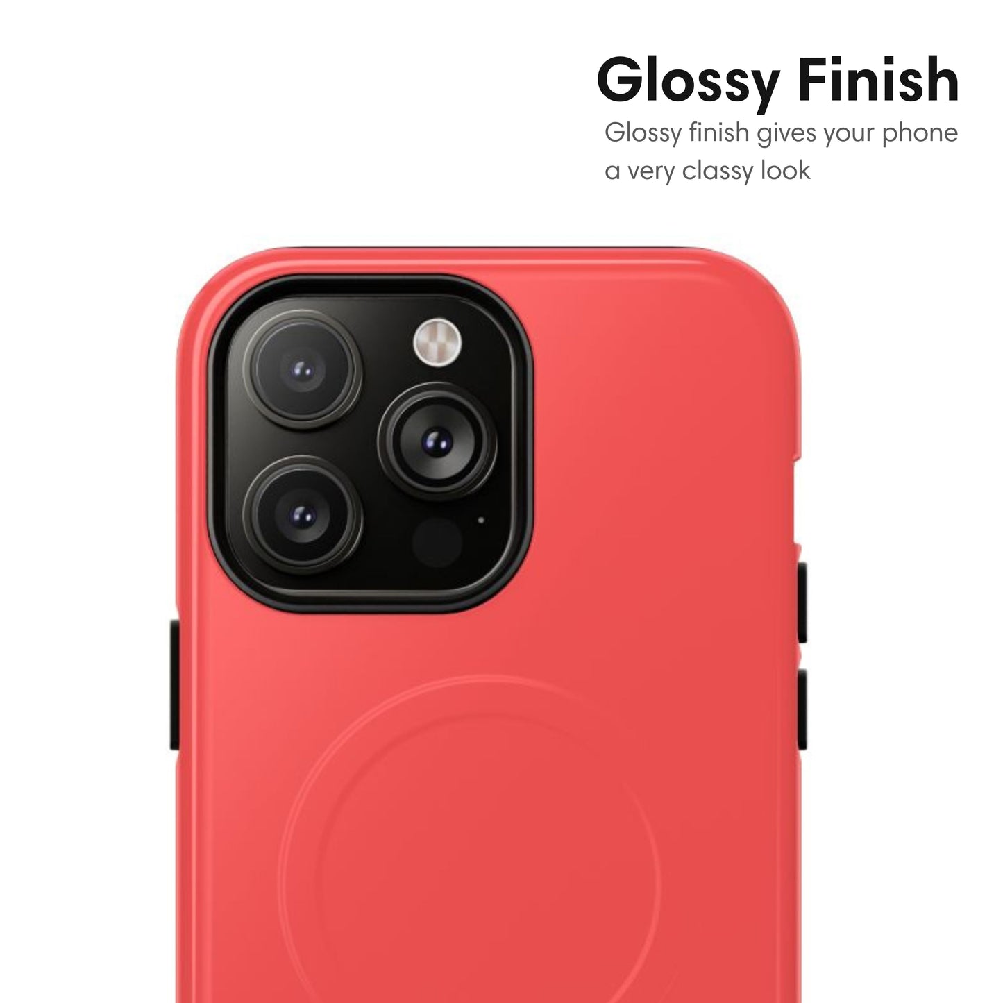 Coral Red MagSafe Tough Case glossy